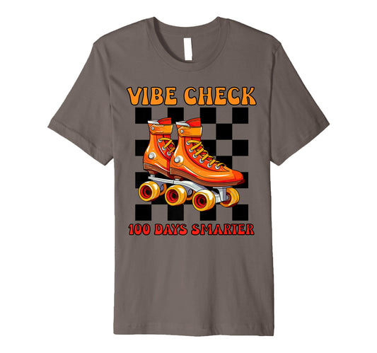 100 Days School Vibe Check 100 T-Shirt - Casual Everyday Wear Unisex - T-Shirt, Sweatshirt, Hoodie
