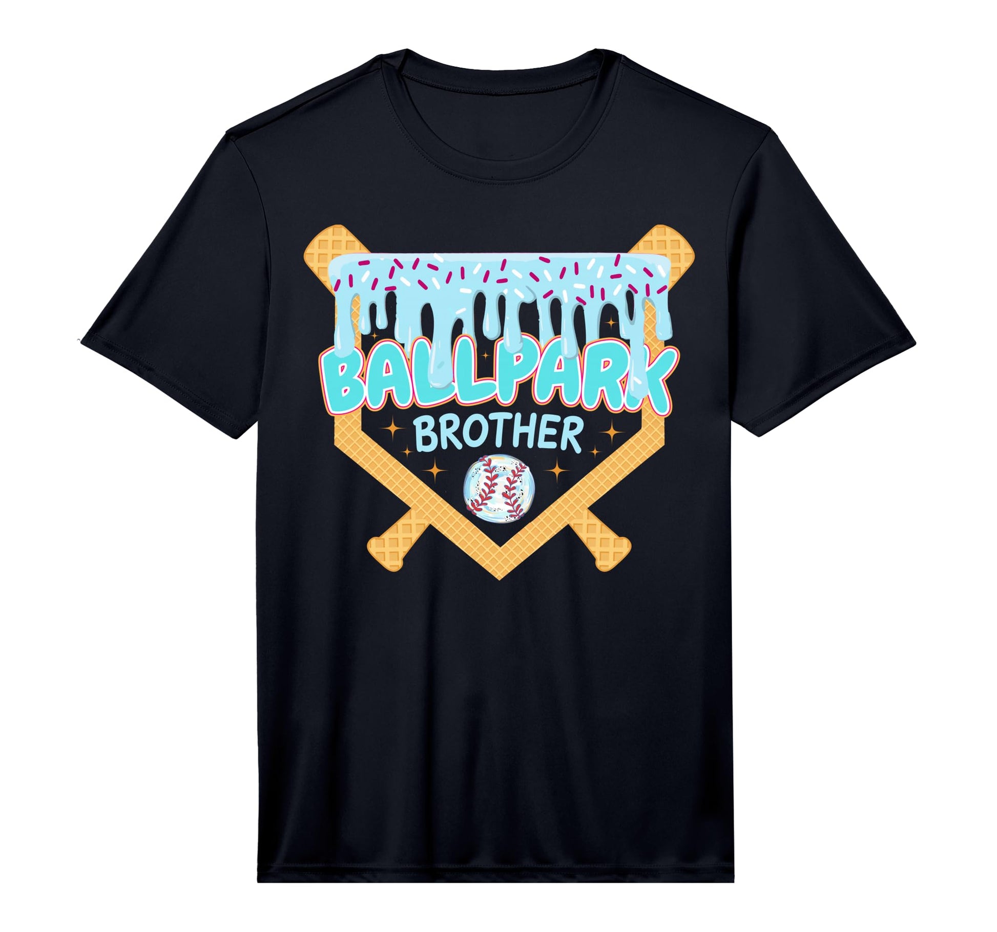 Baseball Drip Ballpark Brother Ice T-Shirt - Custom Art Print for Adults - T-Shirt, Sweatshirt, Hoodie