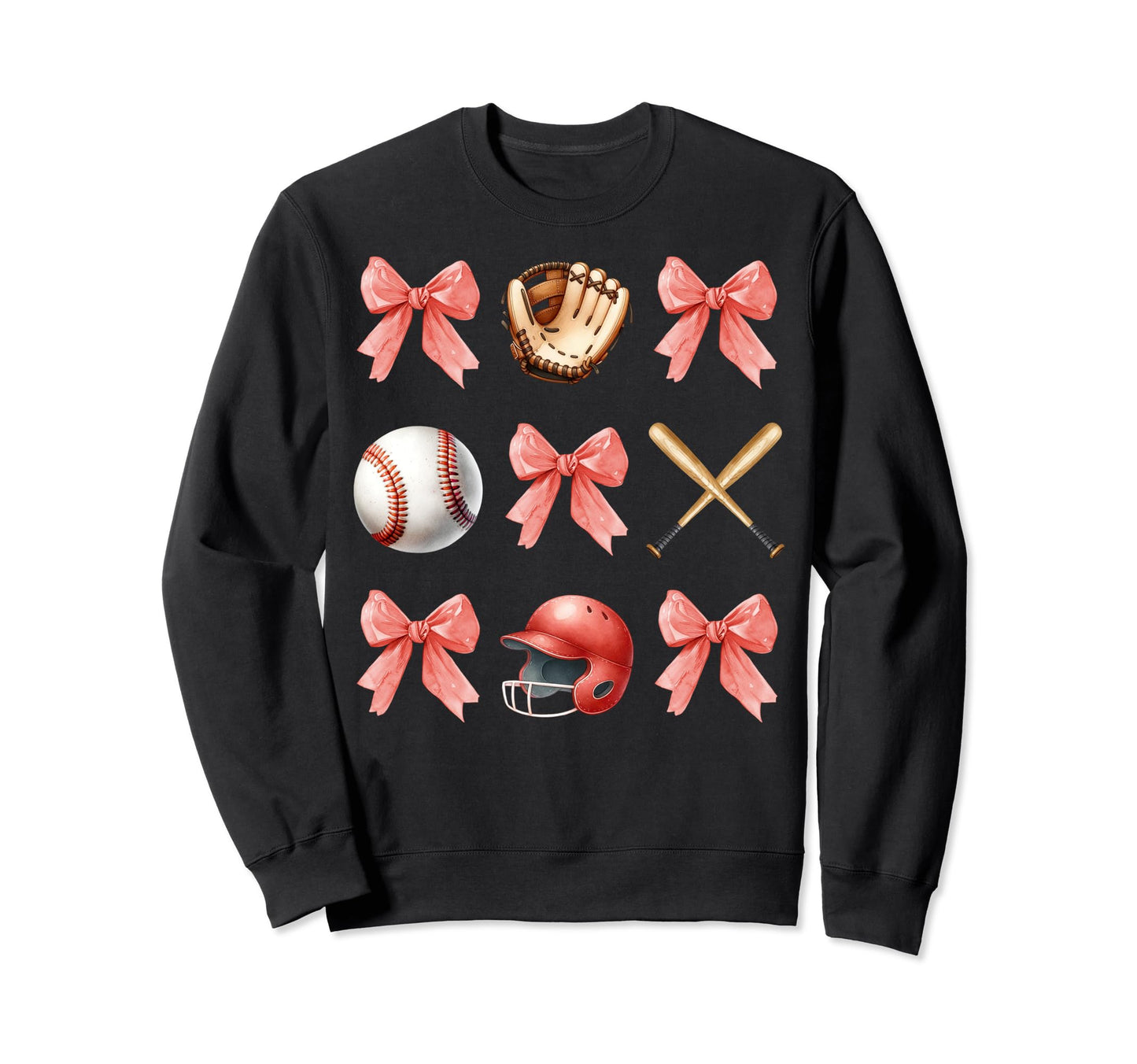 4Th July Coquette Baseball Bows Sweatshirt - Custom Art Print Unisex - T-Shirt, Sweatshirt, Hoodie