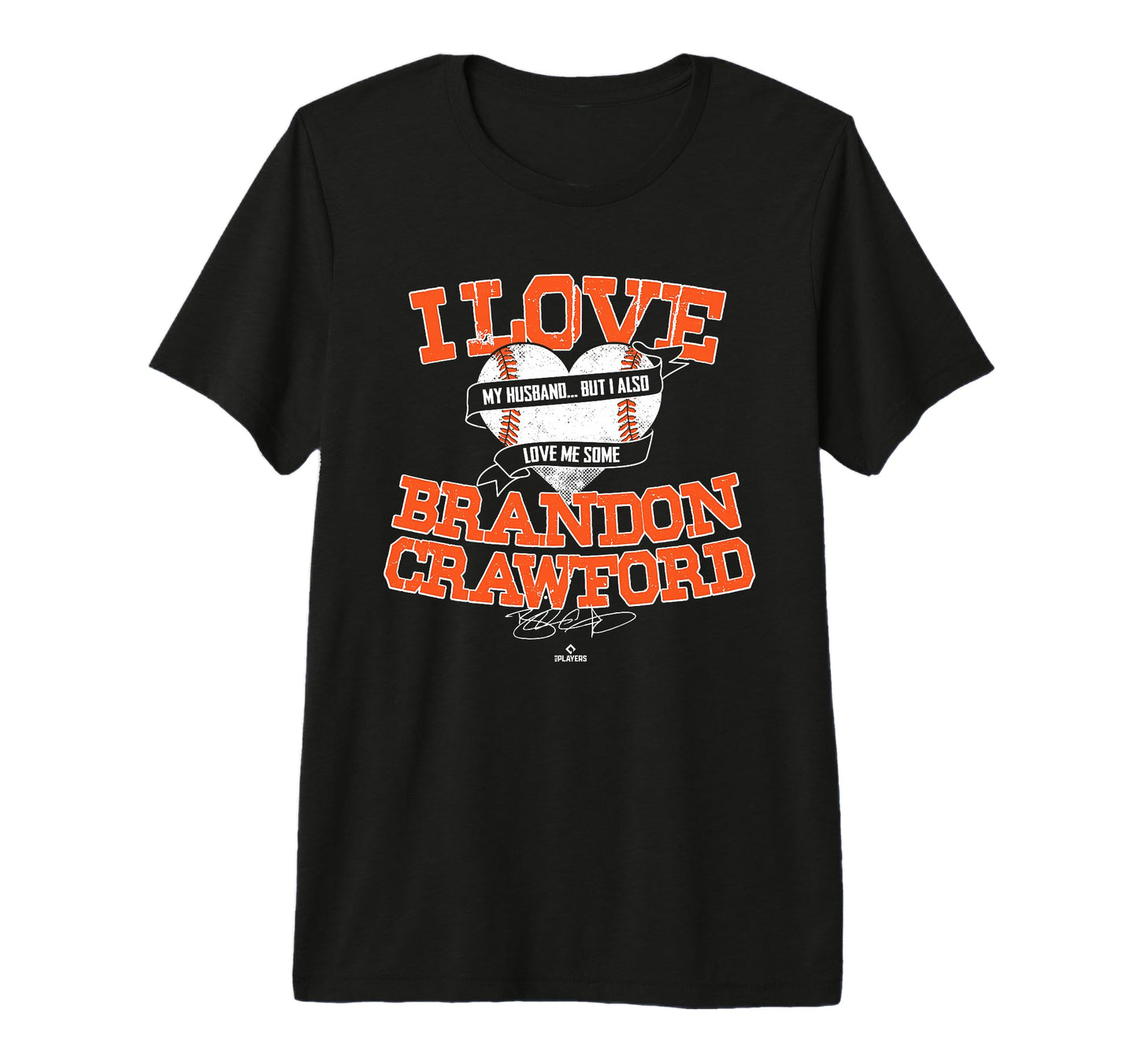 I Love Brandon Crawford Tri Blend T-Shirt - Streetwear Style for Adults - T-Shirt, Sweatshirt, Hoodie