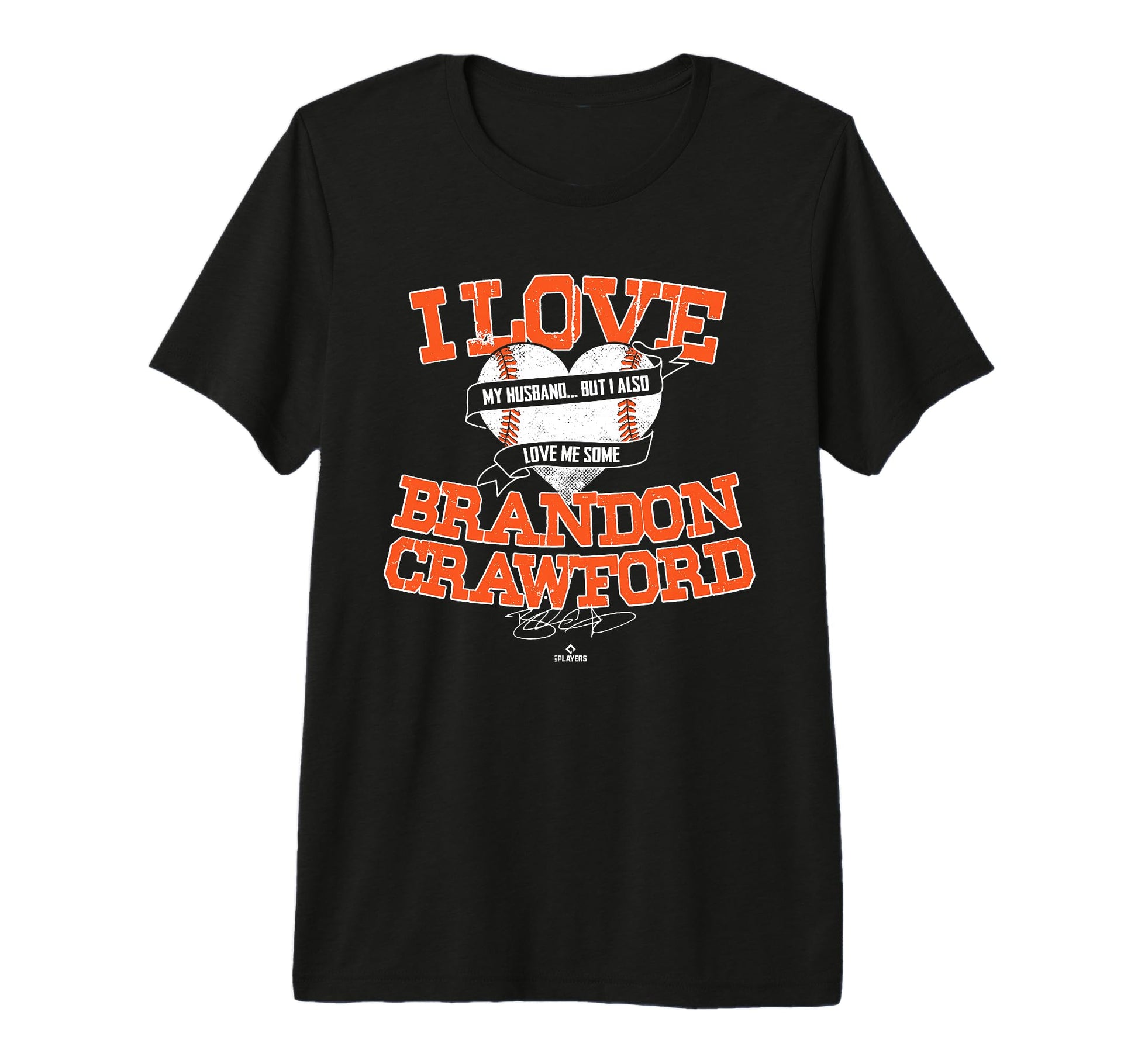 I Love Brandon Crawford Tri Blend T-Shirt - Streetwear Style for Adults - T-Shirt, Sweatshirt, Hoodie