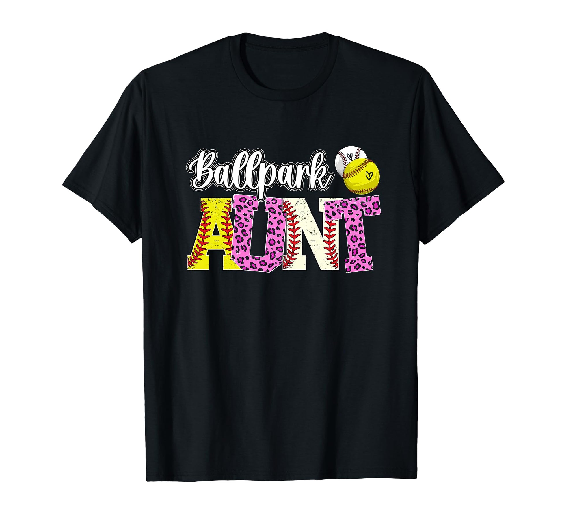 Ballpark Aunt Baseball Softball T-Shirt - Fun Novelty Design Men Women - T-Shirt, Sweatshirt, Hoodie