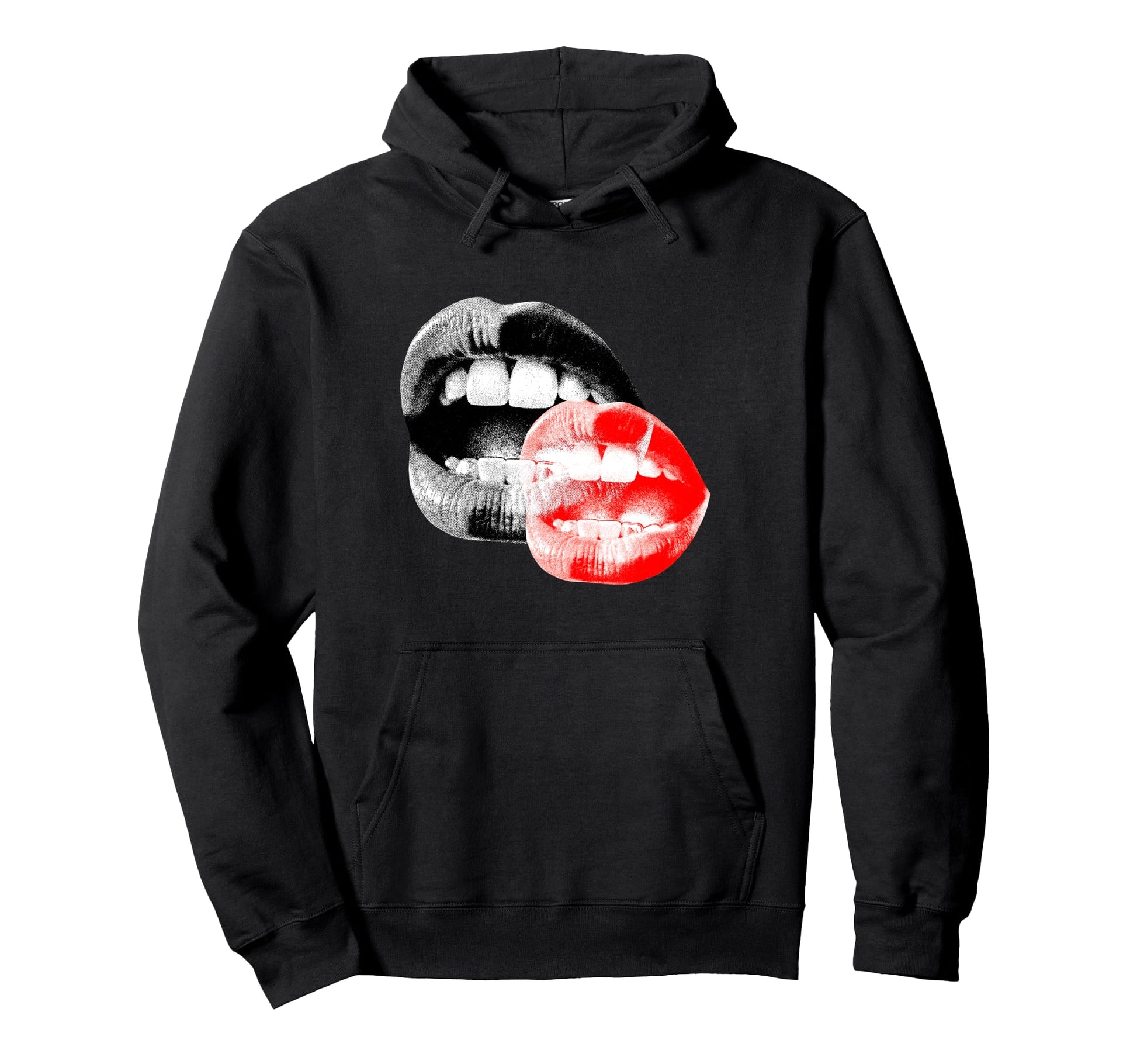 Y2K Lips Aesthetic 2000S Hoodie - Fun Novelty Design for Adults - T-Shirt, Sweatshirt, Hoodie