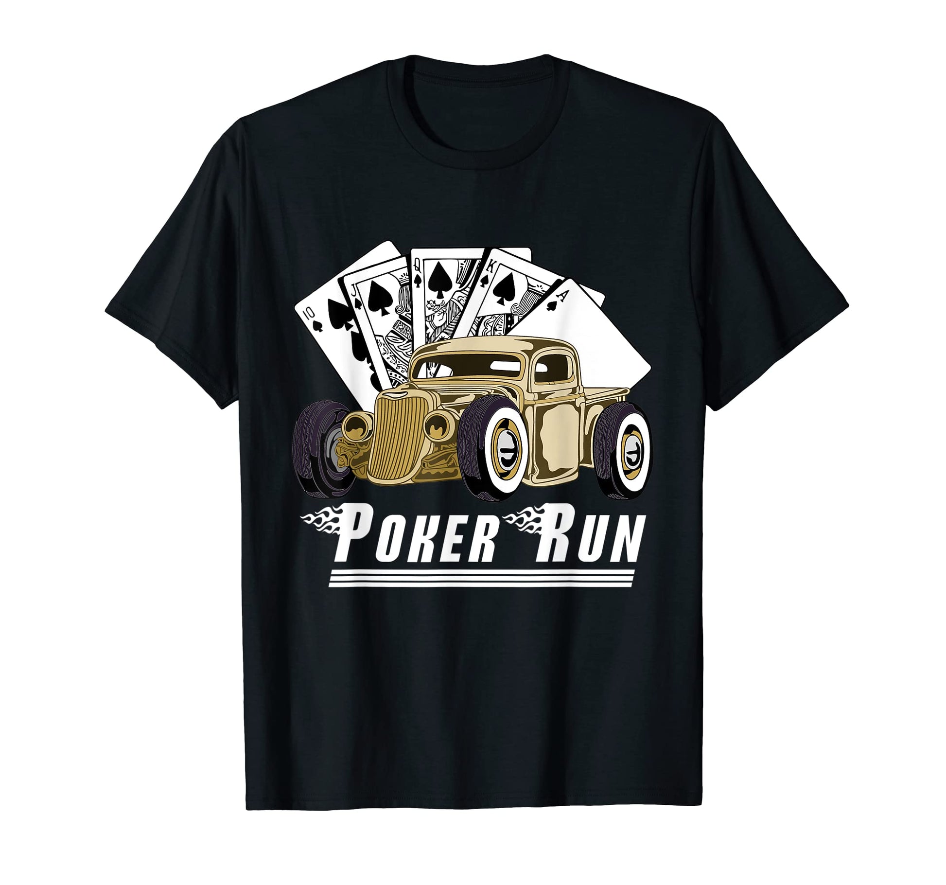 Rat Rod Poker Run Car Show Hot Rod T-Shirt - Trendy Graphic for Adults - T-Shirt, Sweatshirt, Hoodie