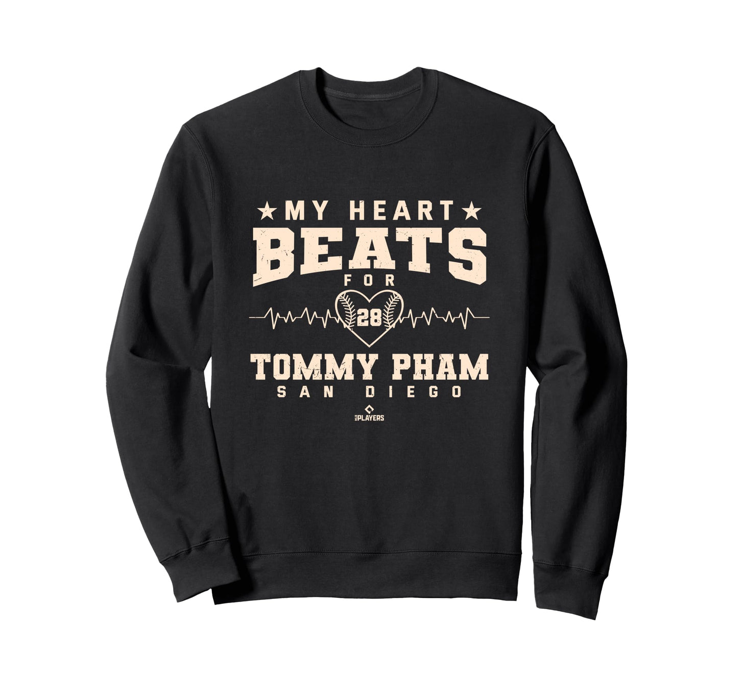 My Heart Beats Tommy Pham Valentines Sweatshirt - Graphic Print Unisex - T-Shirt, Sweatshirt, Hoodie
