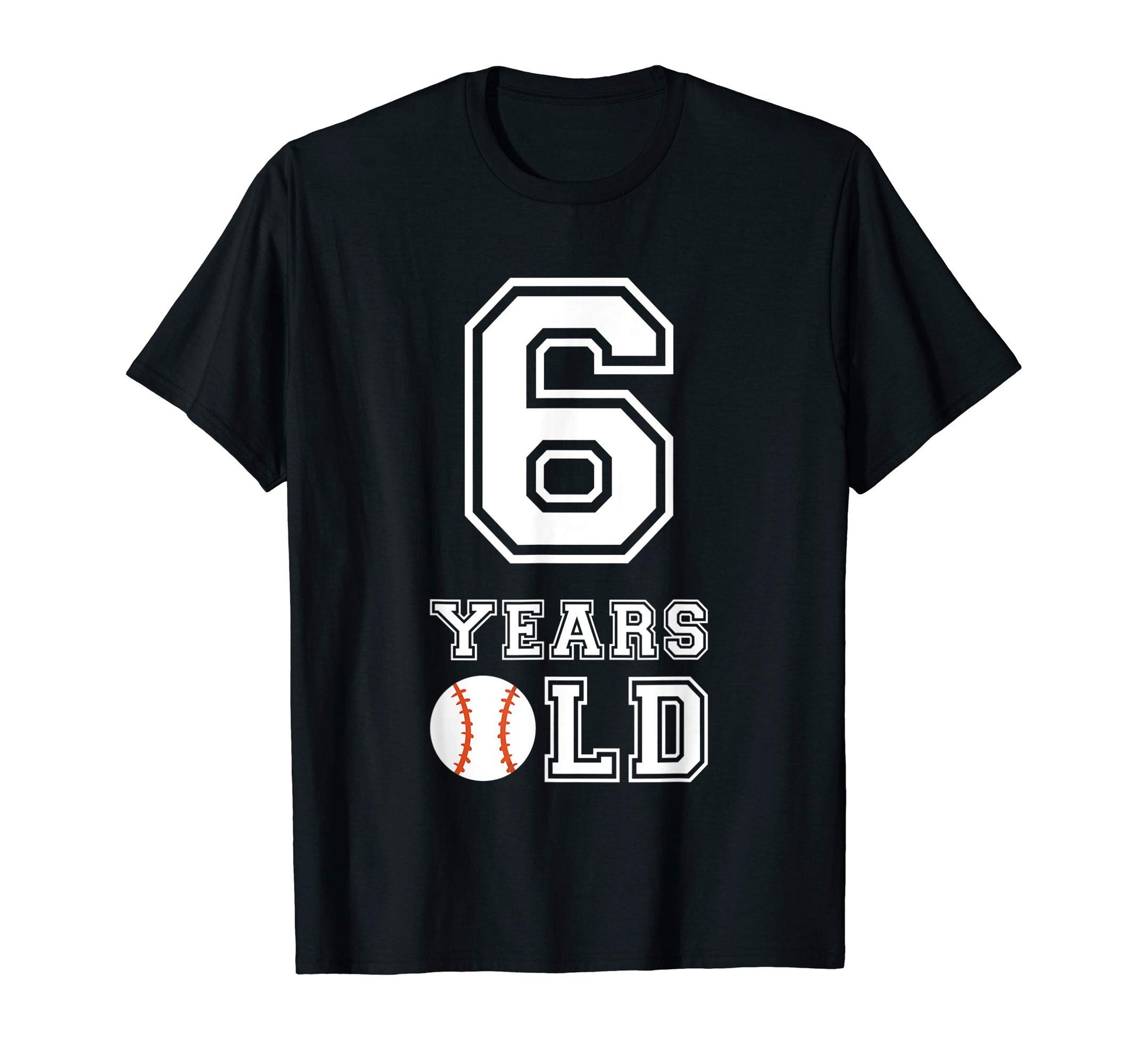 6 Years Old Baseball Birthday 6Th T-Shirt - Trendy Graphic Men Women - T-Shirt, Sweatshirt, Hoodie