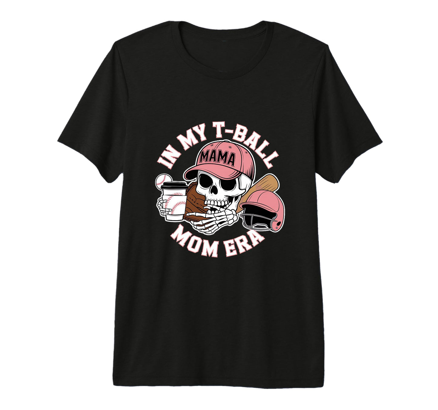 My Ball Mama Mom Era Skull Cap Tri Blend T-Shirt - Graphic Print Unisex - T-Shirt, Sweatshirt, Hoodie
