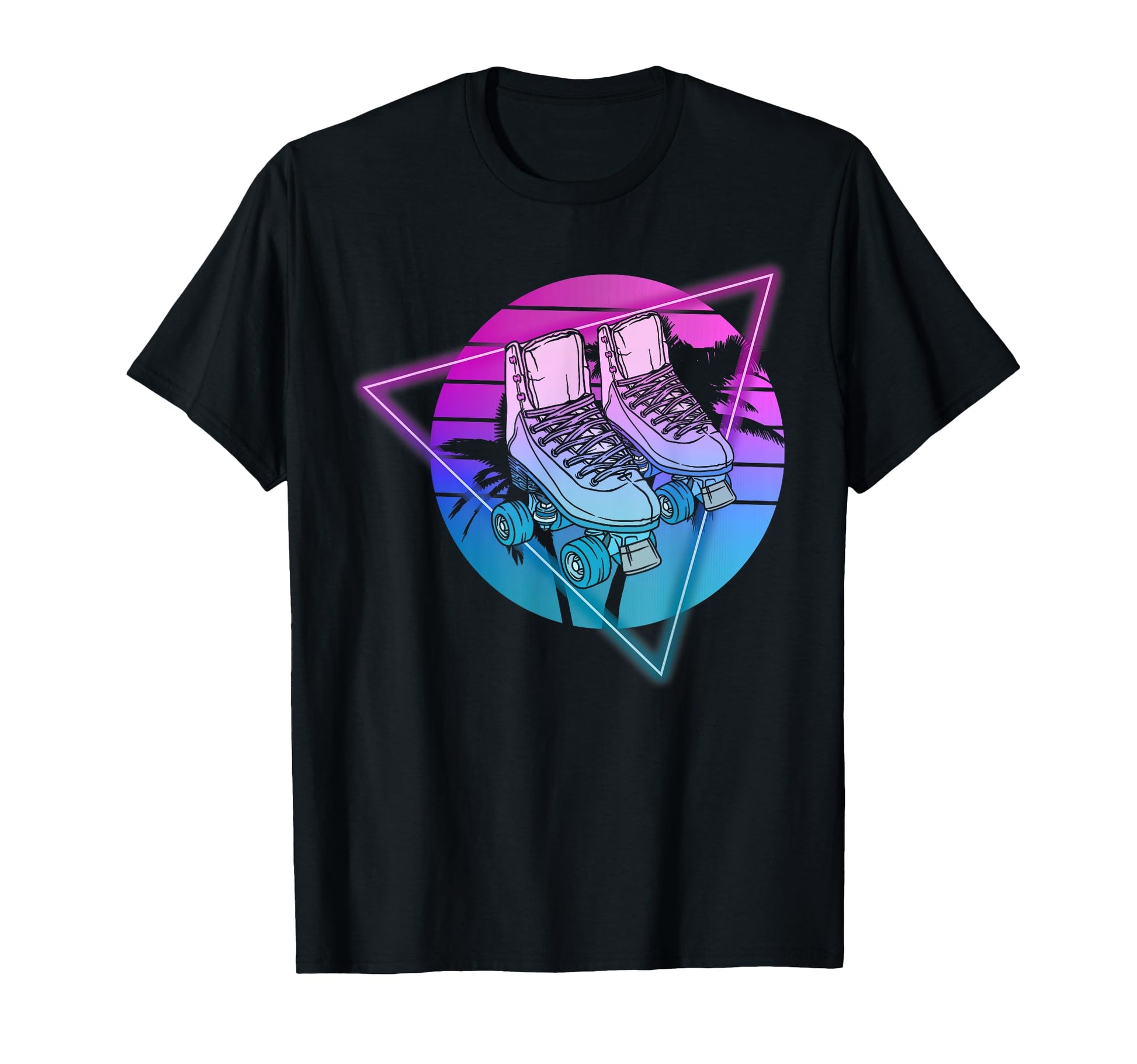 Roller Skating Skate Vaporwave T-Shirt - Fun Novelty Design for Adults - T-Shirt, Sweatshirt, Hoodie