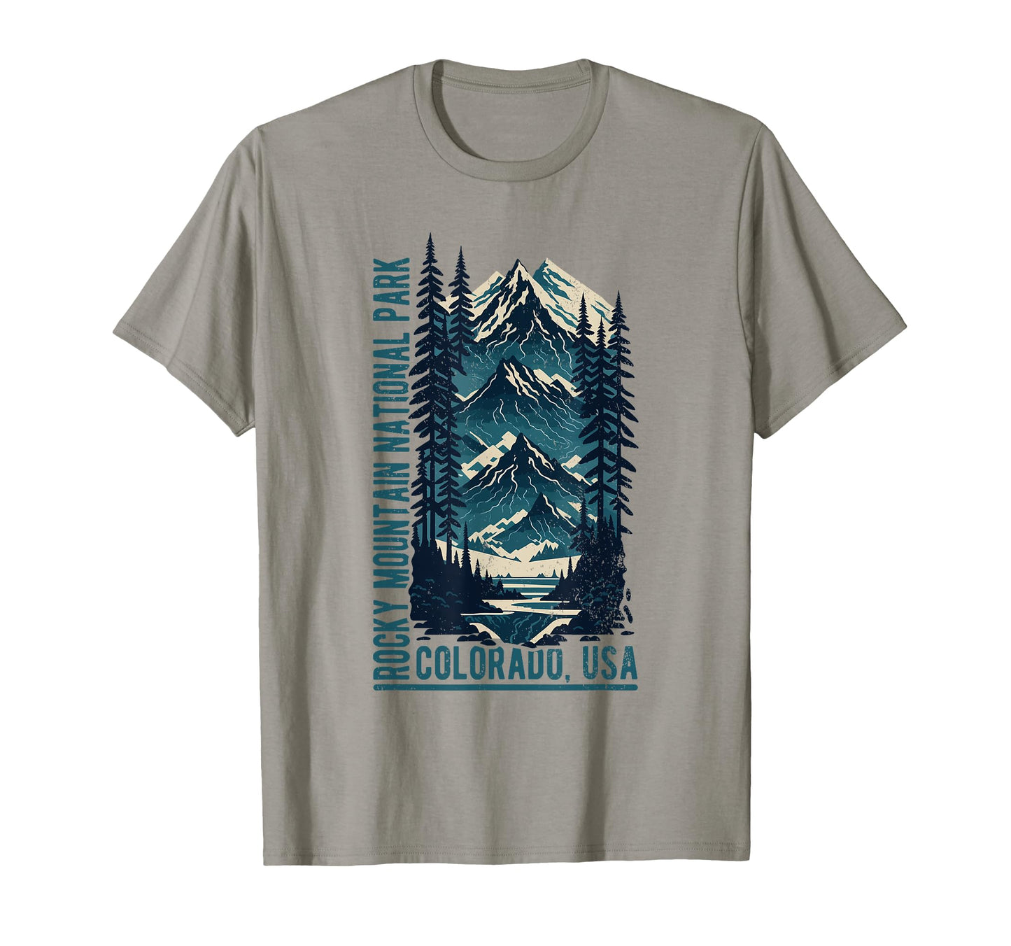 Rocky Mountain National Park Scenic T-Shirt - Trendy Graphic Men Women - T-Shirt, Sweatshirt, Hoodie