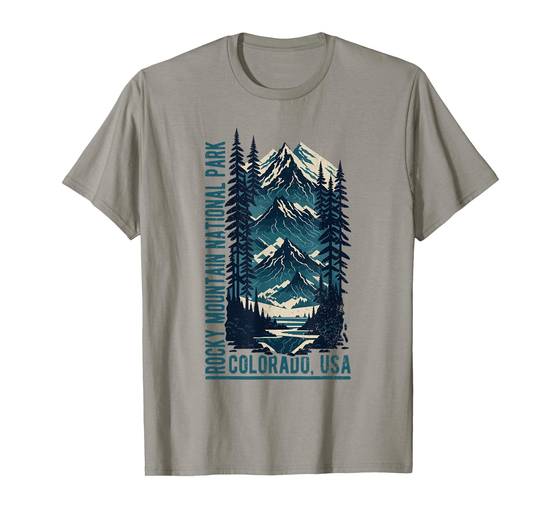 Rocky Mountain National Park Scenic T-Shirt - Trendy Graphic Men Women - T-Shirt, Sweatshirt, Hoodie