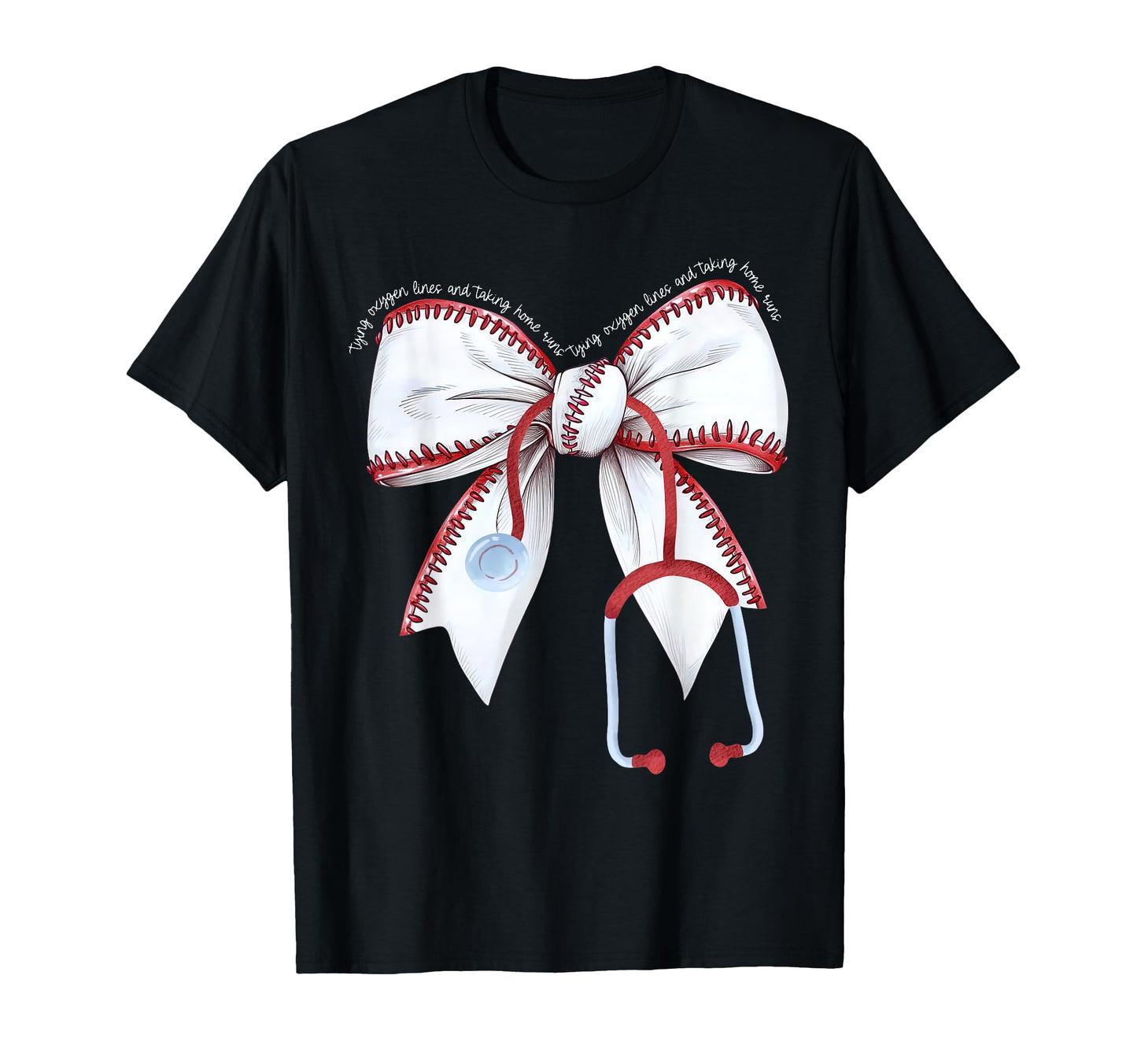 Baseball Respiratory Therapist Nurse T-Shirt - Novelty Apparel Unisex - T-Shirt, Sweatshirt, Hoodie