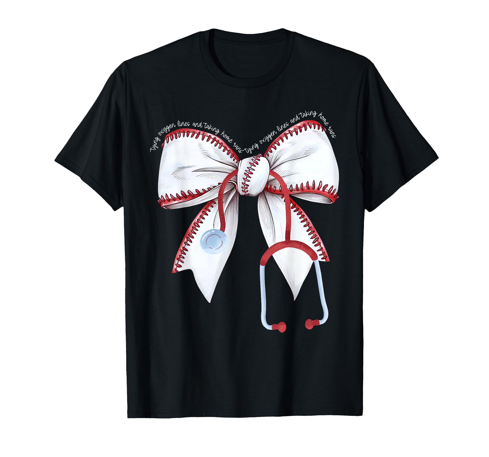 Baseball Respiratory Therapist Nurse T-Shirt - Novelty Apparel Unisex - T-Shirt, Sweatshirt, Hoodie