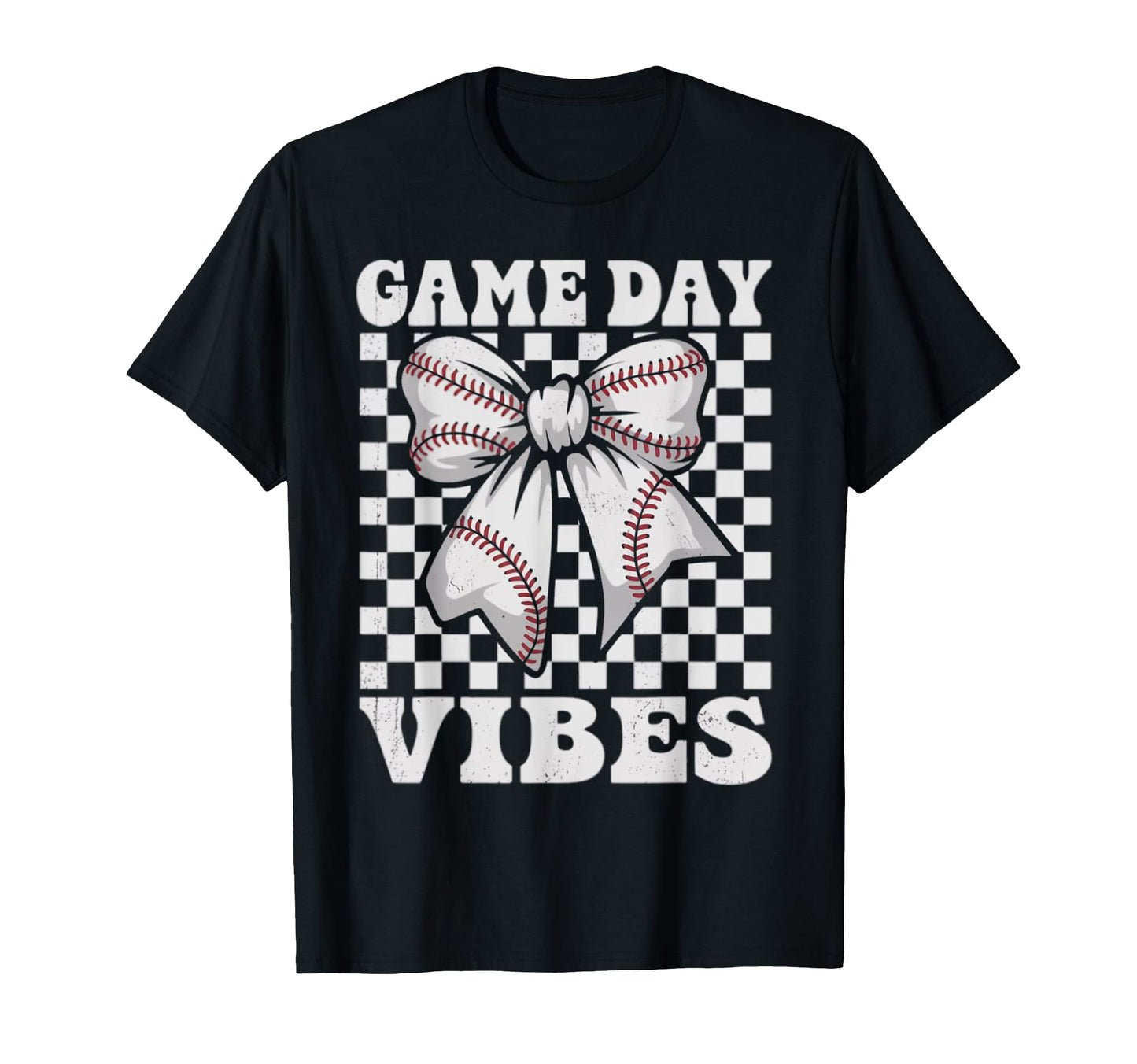 Game Day Vibes Coquette Bow Baseball T-Shirt - Casual Everyday Wear Unisex - T-Shirt, Sweatshirt, Hoodie