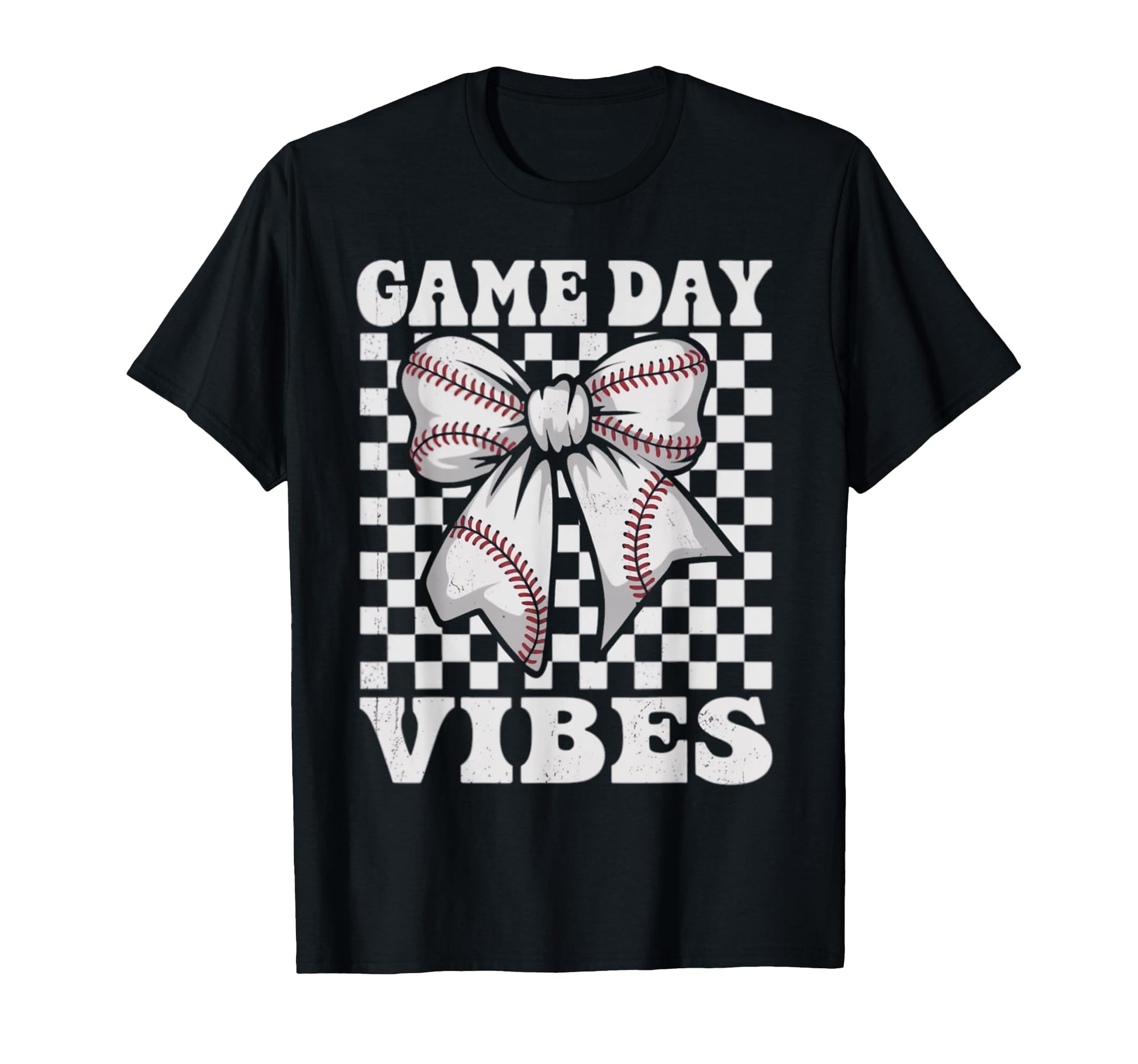 Game Day Vibes Coquette Bow Baseball T-Shirt - Casual Everyday Wear Unisex - T-Shirt, Sweatshirt, Hoodie