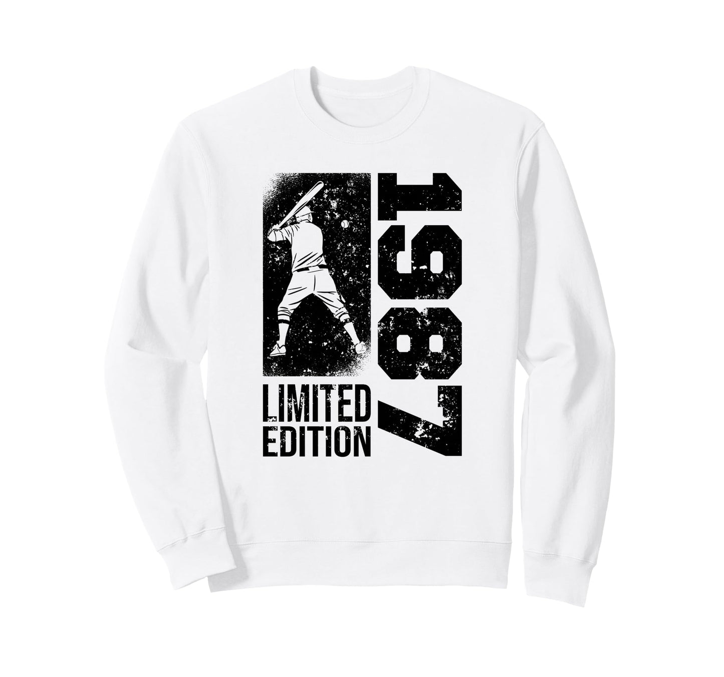 Baseball Player Born 1987 Birthday Sweatshirt - Trendy Graphic Men Women - T-Shirt, Sweatshirt, Hoodie
