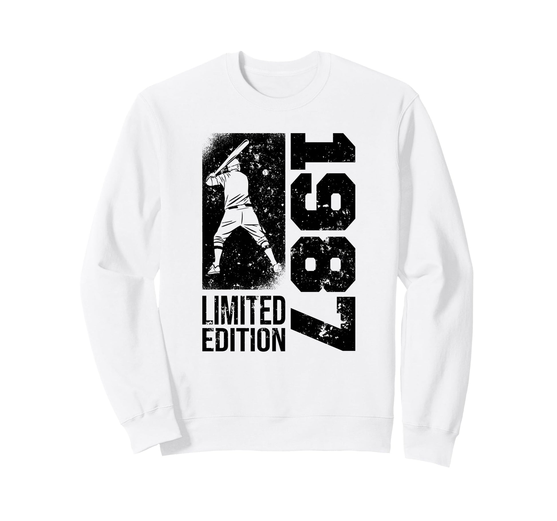 Baseball Player Born 1987 Birthday Sweatshirt - Trendy Graphic Men Women - T-Shirt, Sweatshirt, Hoodie