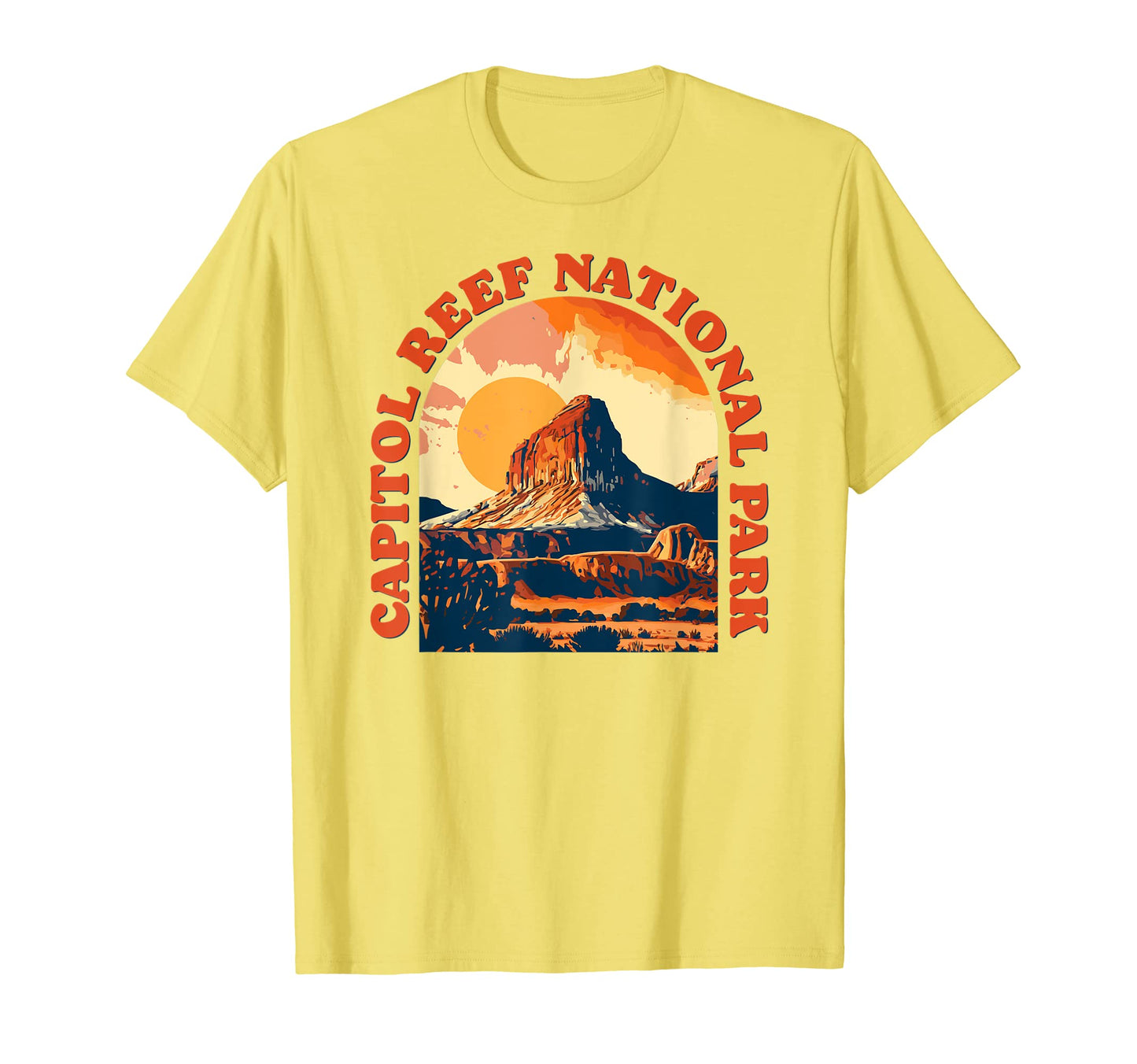 Capitol Reef National Park Utah 80S Vieb T-Shirt - Graphic Print Unisex - T-Shirt, Sweatshirt, Hoodie