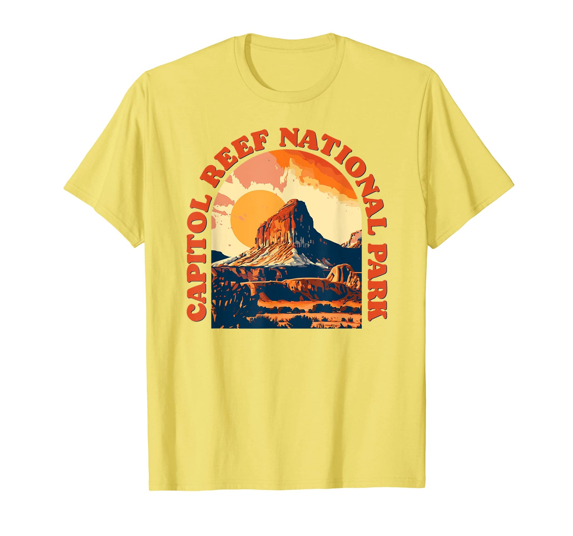 Capitol Reef National Park Utah 80S Vieb T-Shirt - Graphic Print Unisex - T-Shirt, Sweatshirt, Hoodie