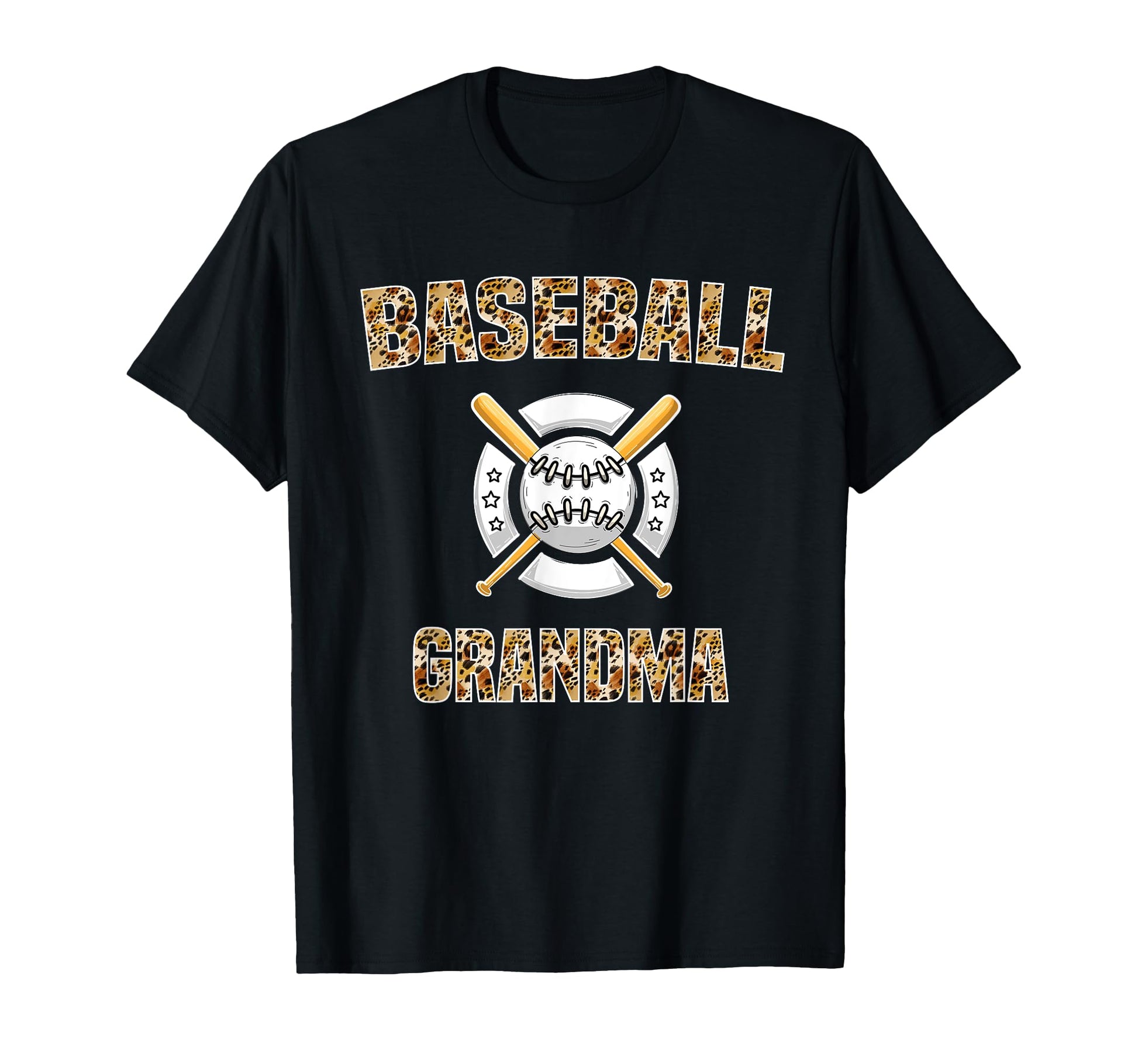Baseball Grandma Leopard Great T-Shirt - Novelty Apparel for Adults - T-Shirt, Sweatshirt, Hoodie