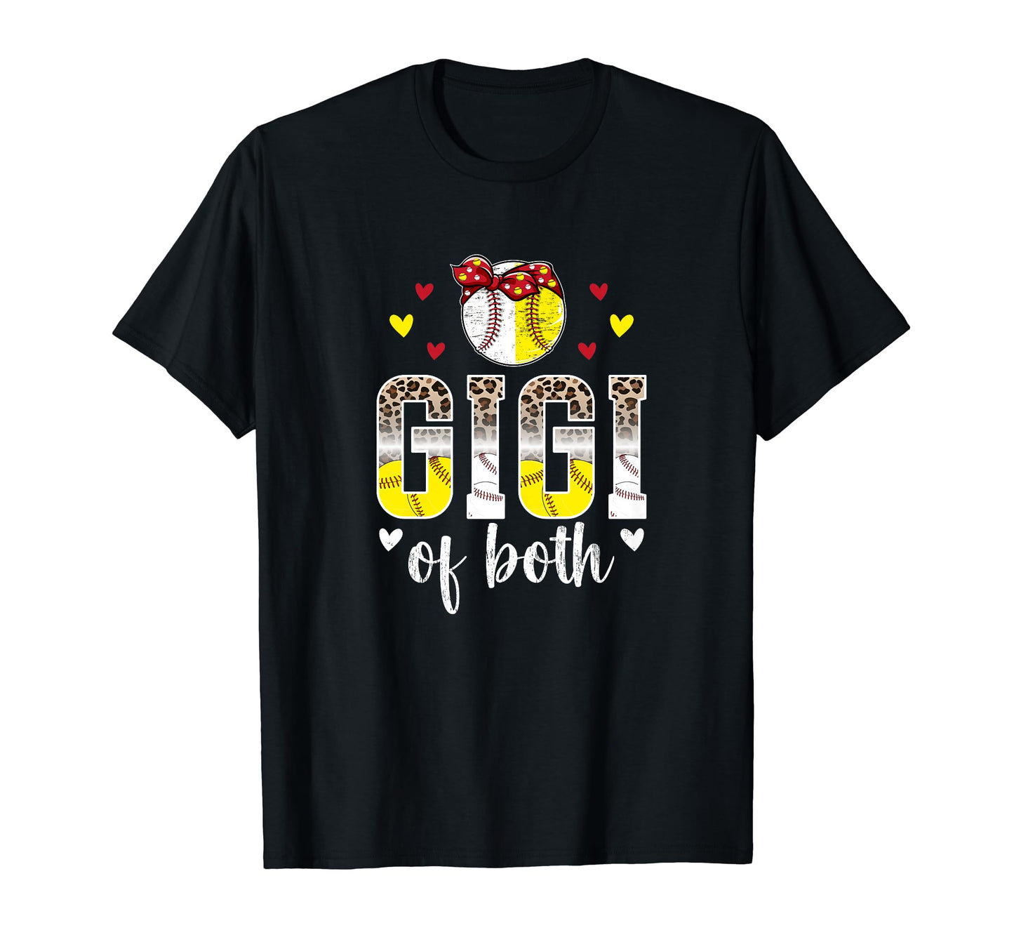 Gigi Both Leopard Baseball Softball Gigi T-Shirt - Novelty Apparel Unisex - T-Shirt, Sweatshirt, Hoodie