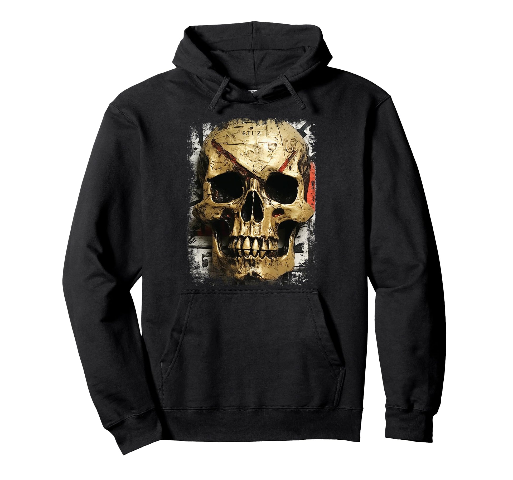 Aesthetic Streetwear Skull Hoodie - Custom Art Print Unisex - T-Shirt, Sweatshirt, Hoodie