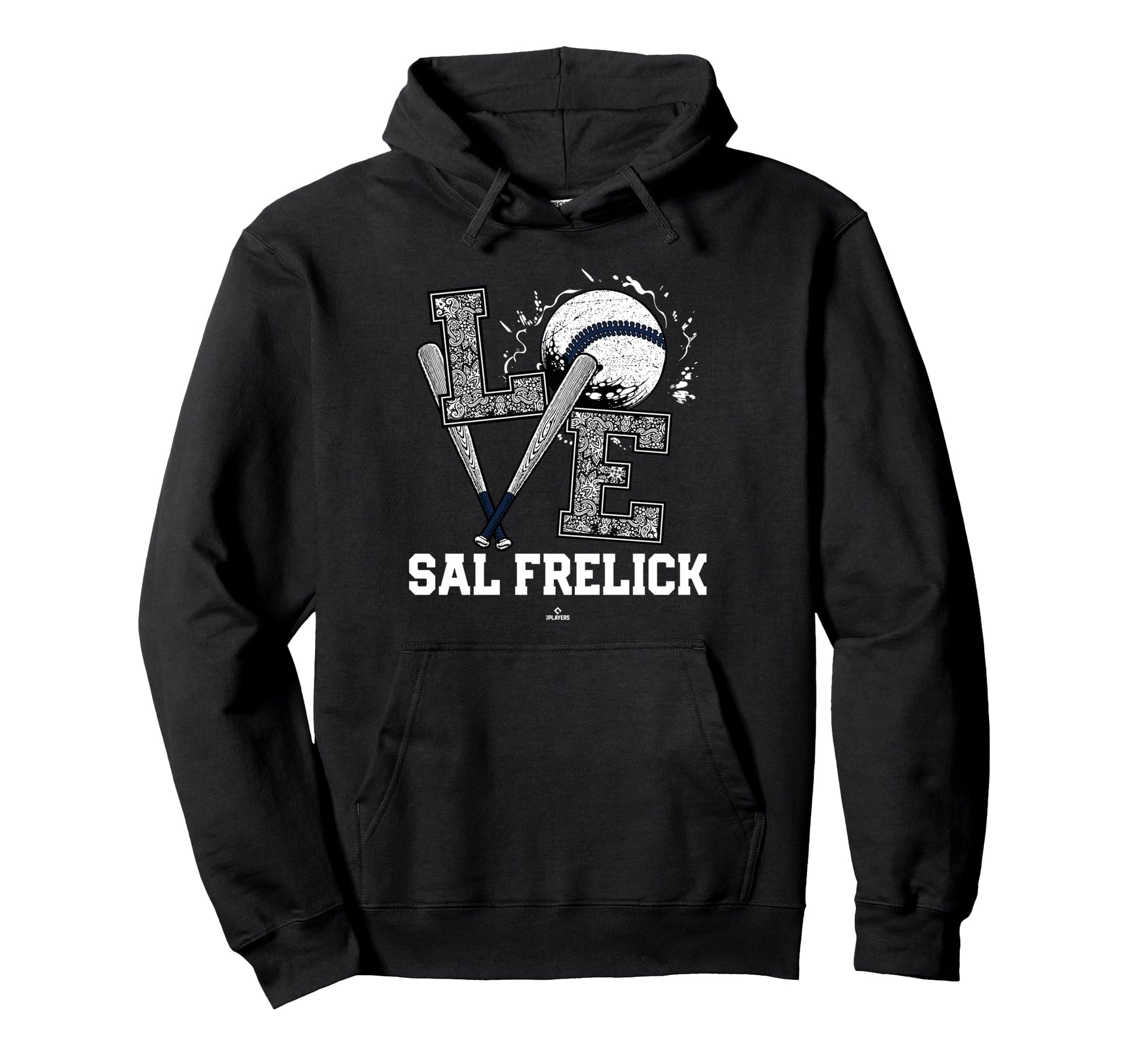 Distressed Baseball Love Sal Frelick Hoodie - Novelty Apparel Unisex - T-Shirt, Sweatshirt, Hoodie