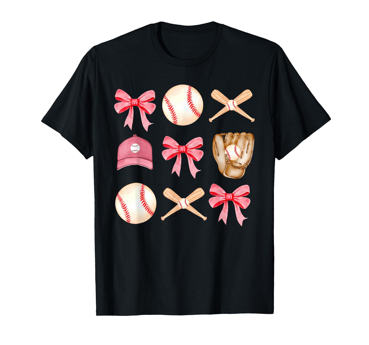 Baseball Mom Coquette Mothers Day T-Shirt - Trendy Graphic for Adults - T-Shirt, Sweatshirt, Hoodie