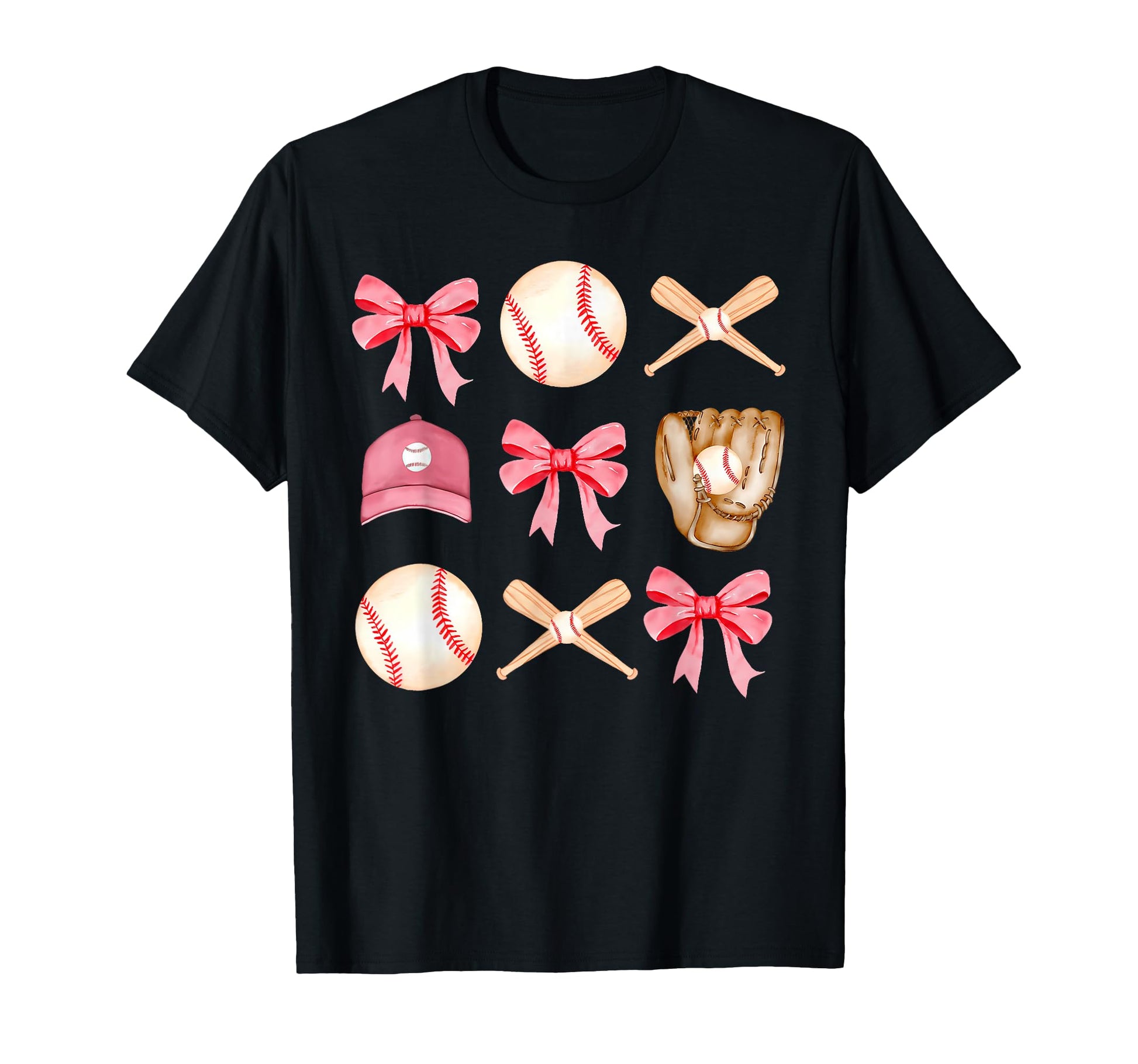 Baseball Mom Coquette Mothers Day T-Shirt - Trendy Graphic for Adults - T-Shirt, Sweatshirt, Hoodie