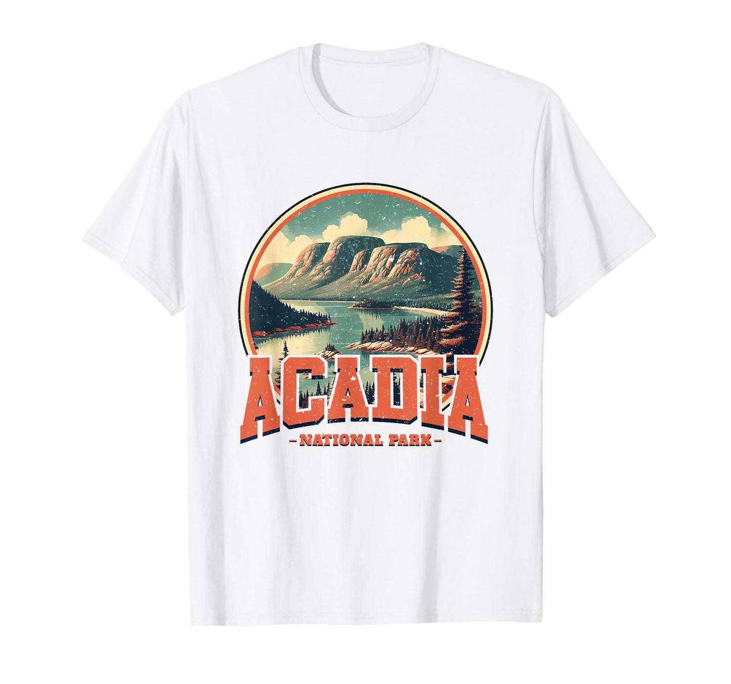Acadia National Park Sports Text T-Shirt - Fun Novelty Design Men Women - T-Shirt, Sweatshirt, Hoodie