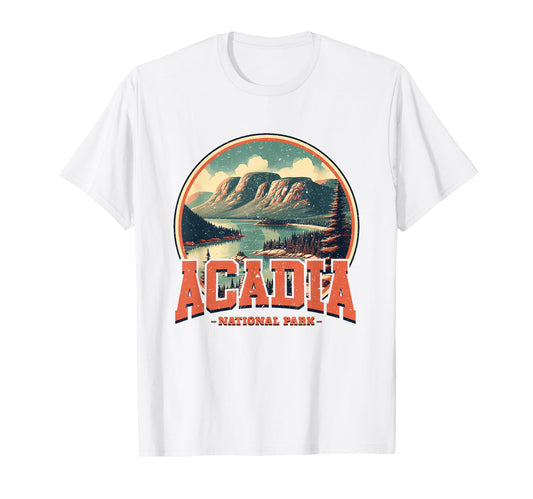 Acadia National Park Sports Text T-Shirt - Fun Novelty Design Men Women - T-Shirt, Sweatshirt, Hoodie