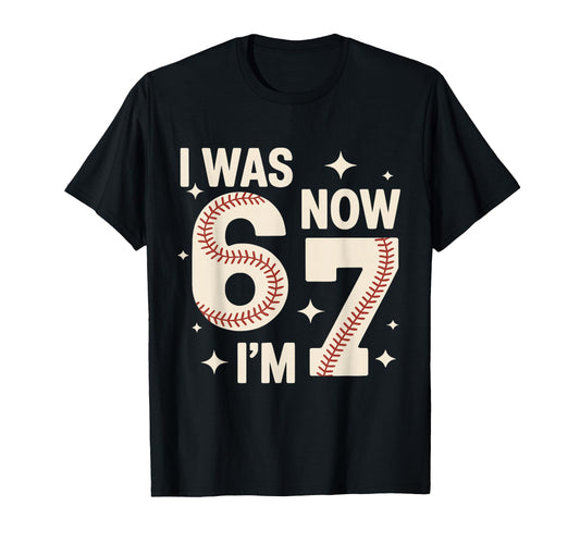 Baseball 7Th Birthday Funny 6 7 Years T-Shirt - Unique Graphic for Adults - T-Shirt, Sweatshirt, Hoodie