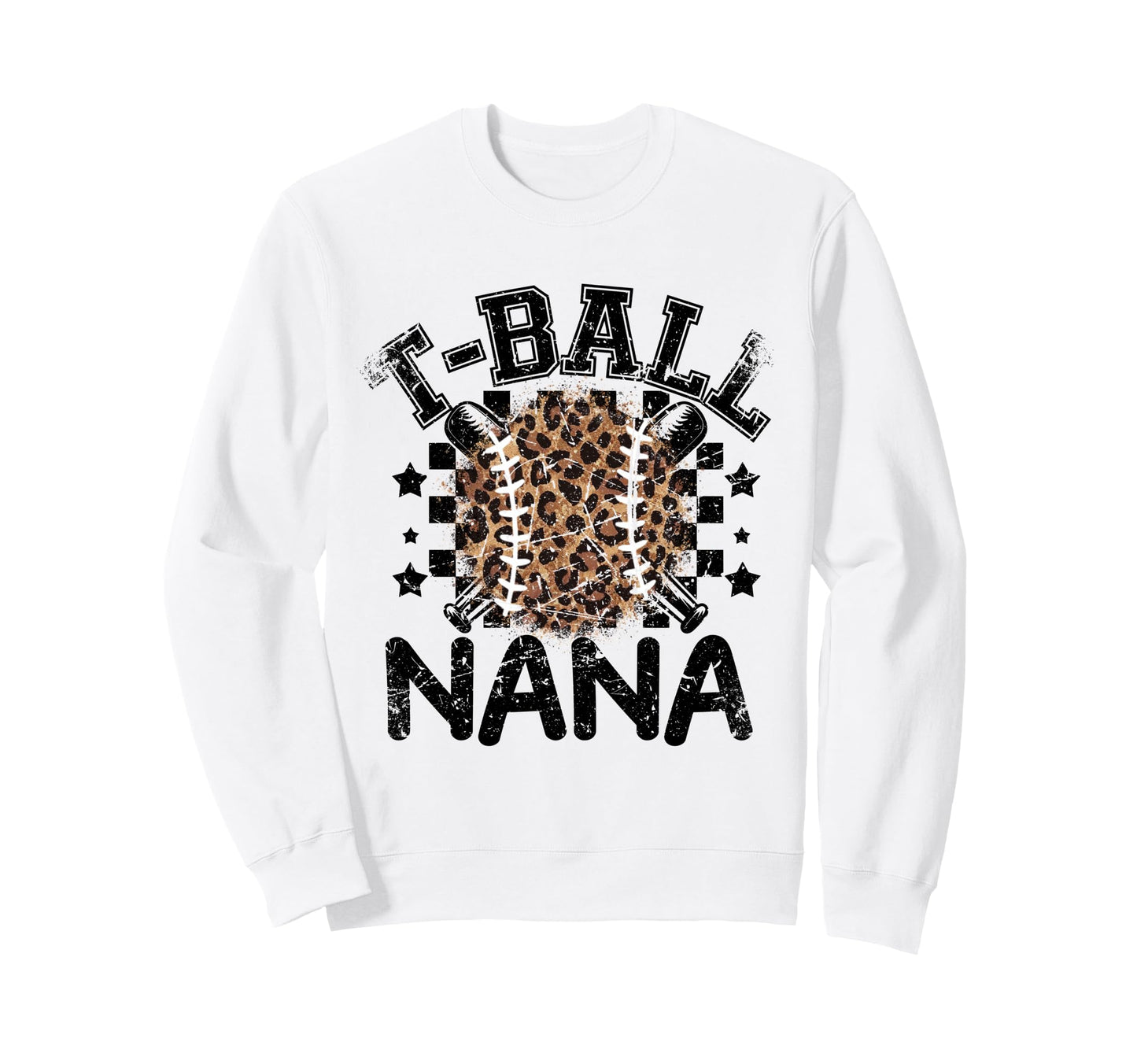 T Ball Teeball Nana Leopard Sweatshirt - Streetwear Style Men Women - T-Shirt, Sweatshirt, Hoodie