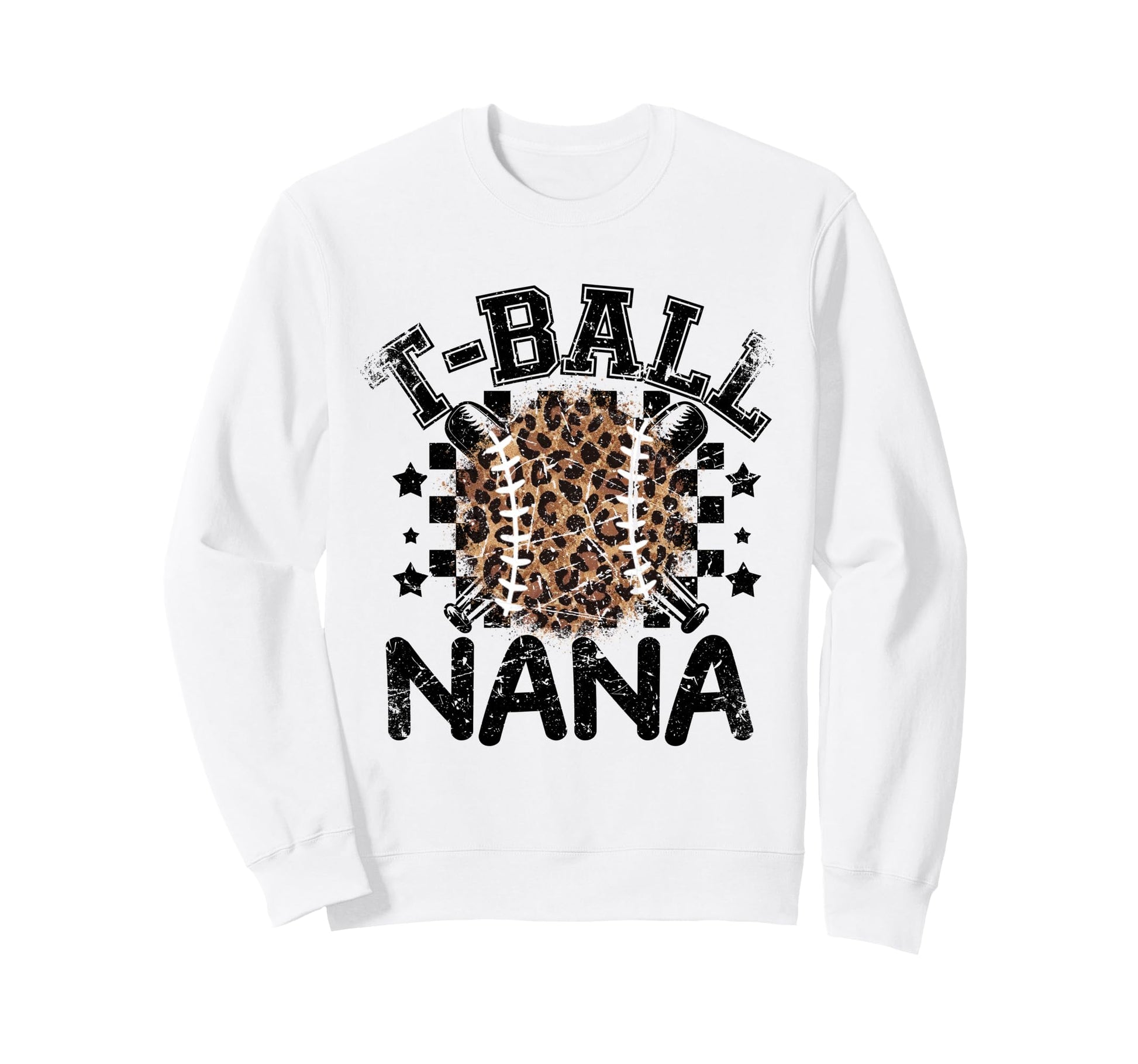 T Ball Teeball Nana Leopard Sweatshirt - Streetwear Style Men Women - T-Shirt, Sweatshirt, Hoodie