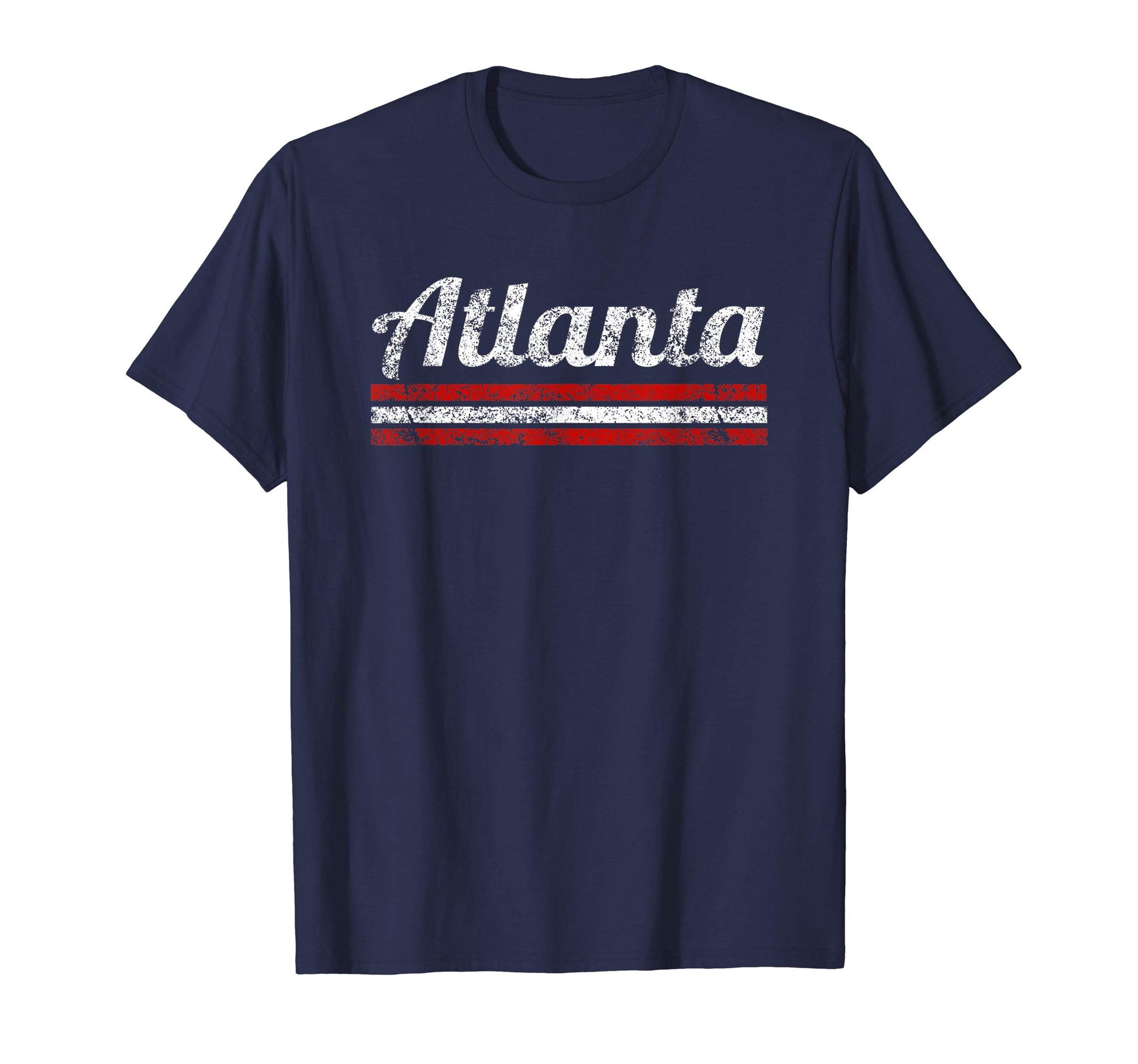 Atlanta Georgia Weathered Stripe T-Shirt - Graphic Print Men Women - T-Shirt, Sweatshirt, Hoodie