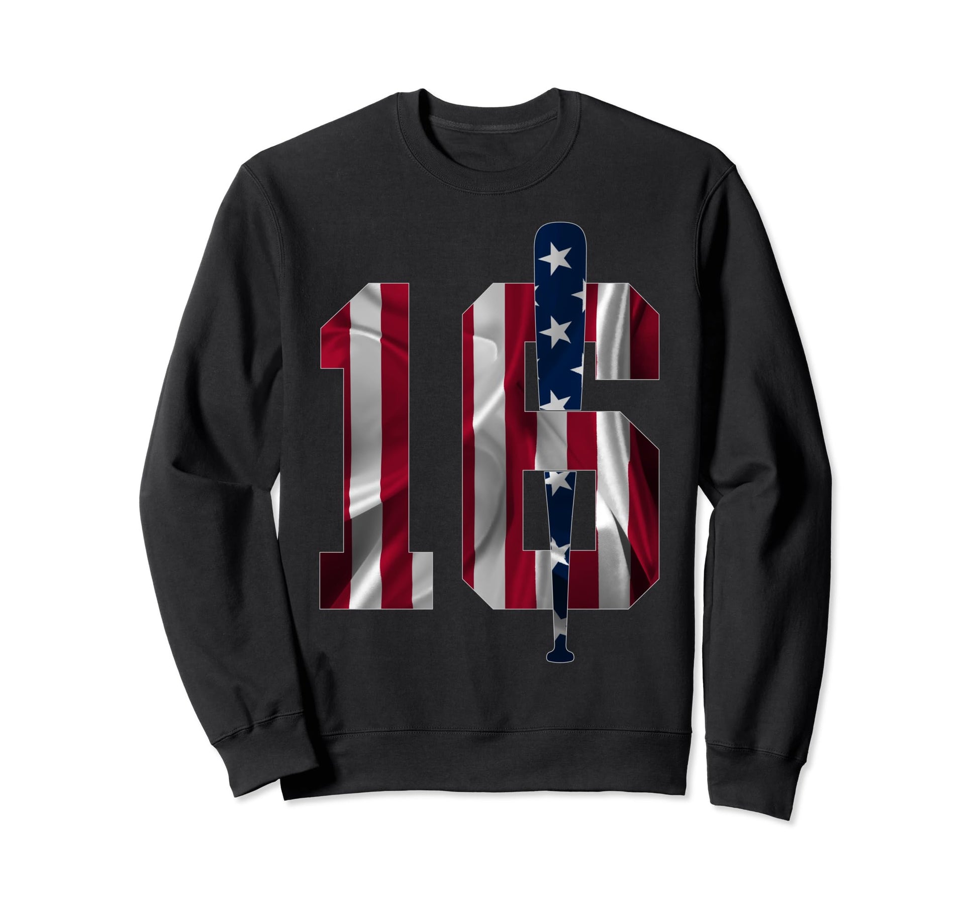 Number 16 Years Baseball 16Th Birthday Sweatshirt - Streetwear Style Unisex - T-Shirt, Sweatshirt, Hoodie