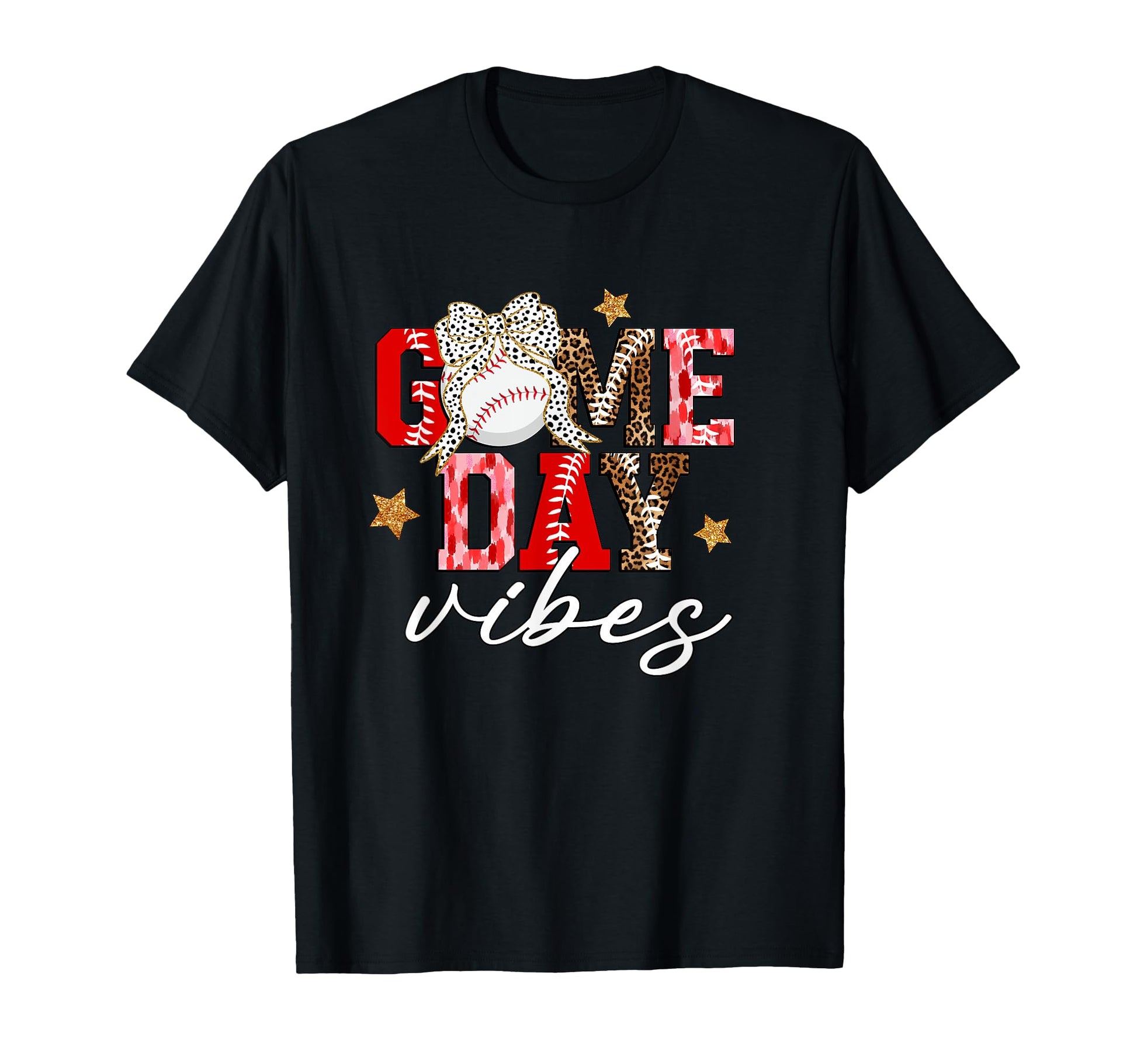 Game Day Baseball Coquette Checkered T-Shirt - Minimalist Print for Adults - T-Shirt, Sweatshirt, Hoodie