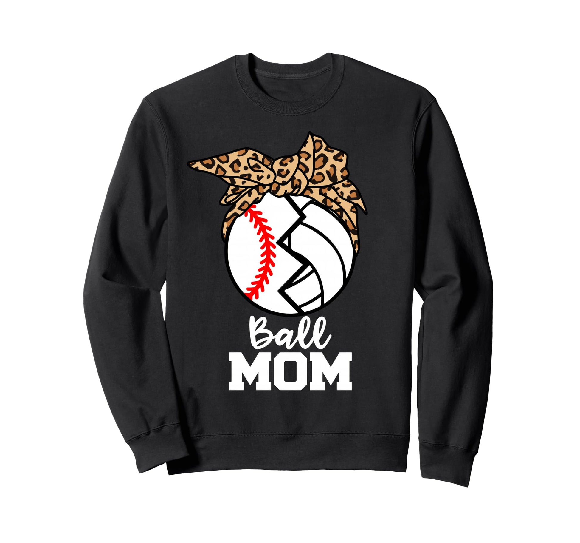 Ball Mom Funny Baseball Volleyball Sweatshirt - Aesthetic Graphic Unisex - T-Shirt, Sweatshirt, Hoodie