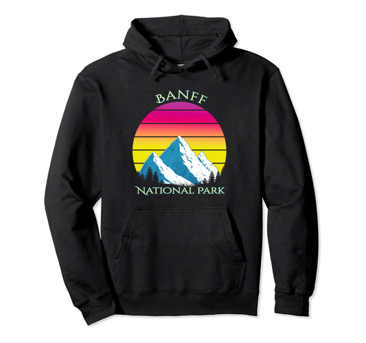 Banff National Park Mountain Hoodie - Casual Everyday Wear for Adults - T-Shirt, Sweatshirt, Hoodie