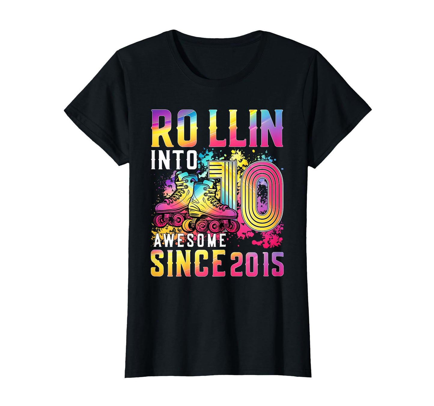 Roller Skater 10Th Birthday Rollin T-Shirt - Streetwear Style for Adults - T-Shirt, Sweatshirt, Hoodie