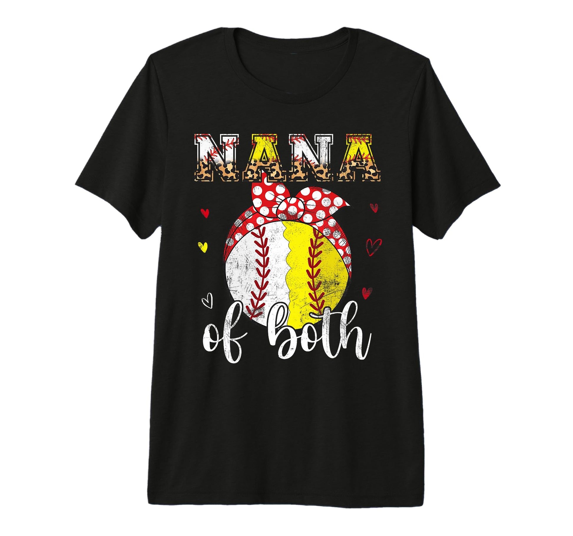 Nana Both Baseball Softball Bandana T-Shirt - Fun Novelty Design Unisex - T-Shirt, Sweatshirt, Hoodie