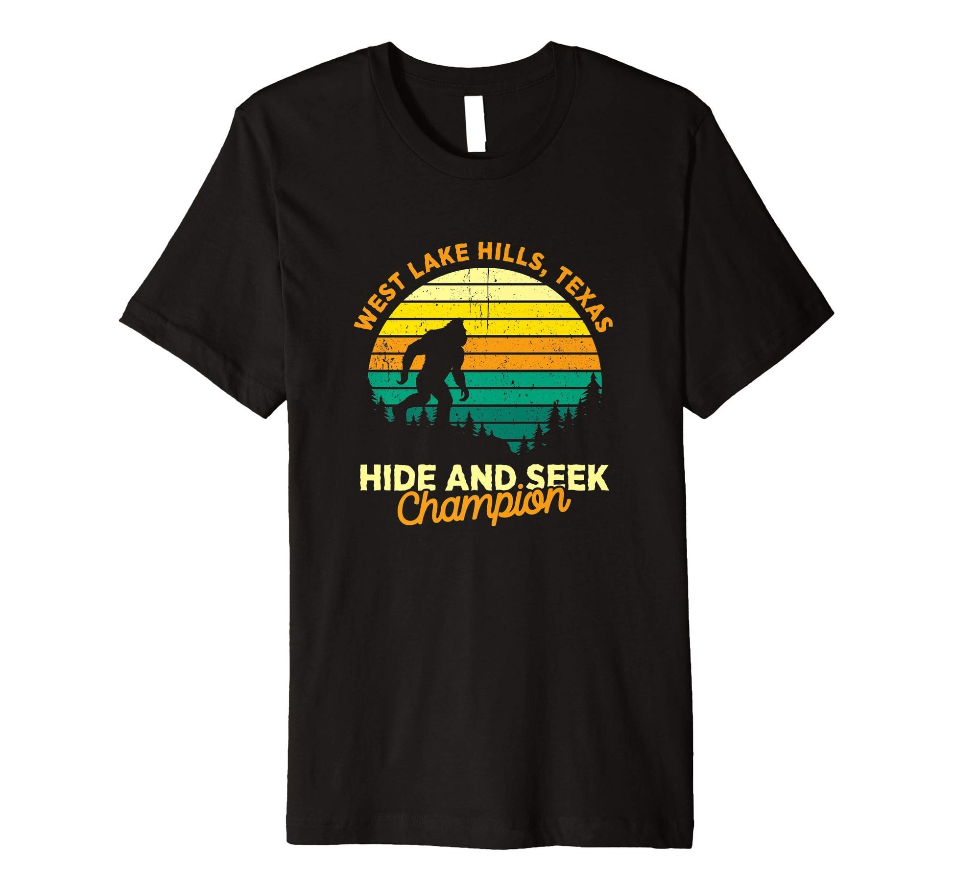 West Lake Hills Texas Big Foot T-Shirt - Fun Novelty Design for Adults - T-Shirt, Sweatshirt, Hoodie