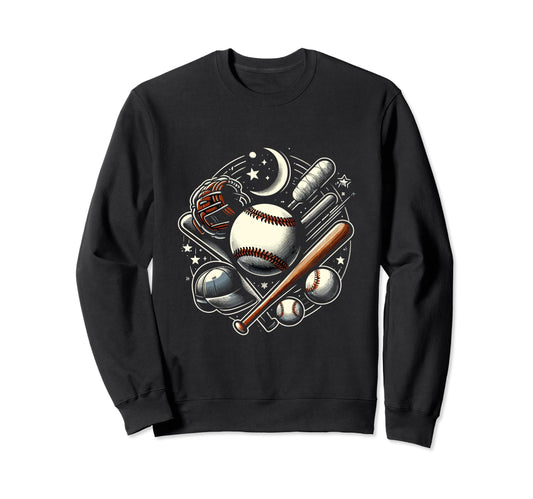 Baseball Batting Baseball Fever Hoodie - Custom Art Print Unisex - T-Shirt, Sweatshirt, Hoodie