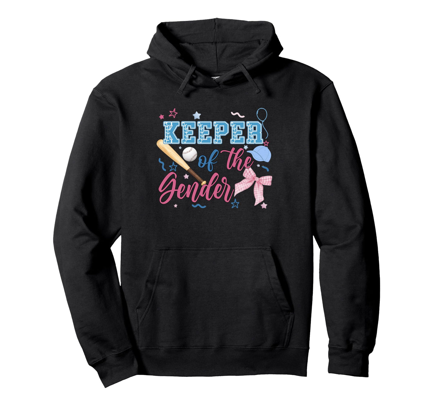 Keeper Gender Baseball Or Bows Gender Hoodie - Minimalist Print Unisex - T-Shirt, Sweatshirt, Hoodie