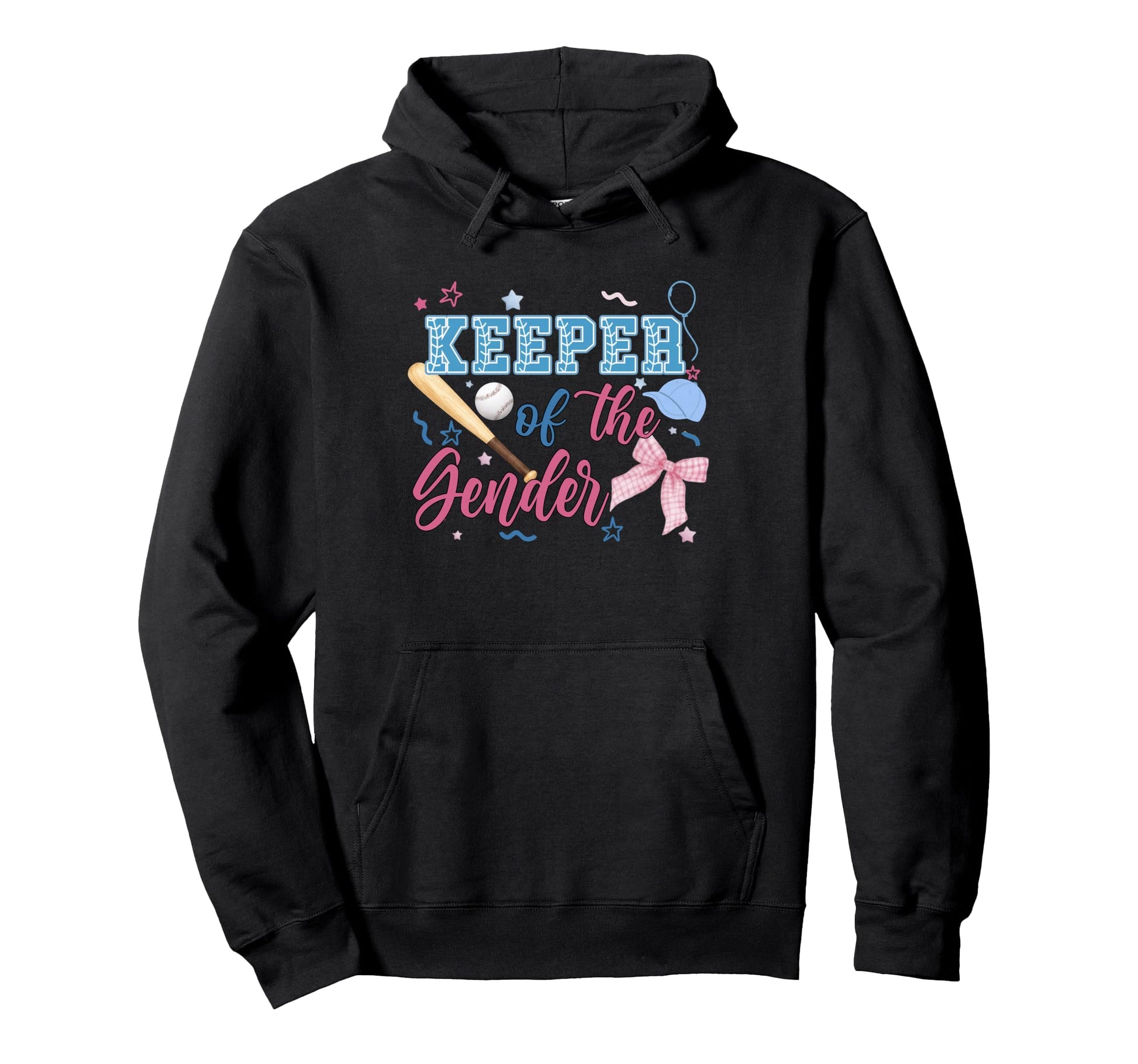Keeper Gender Baseball Or Bows Gender Hoodie - Minimalist Print Unisex - T-Shirt, Sweatshirt, Hoodie