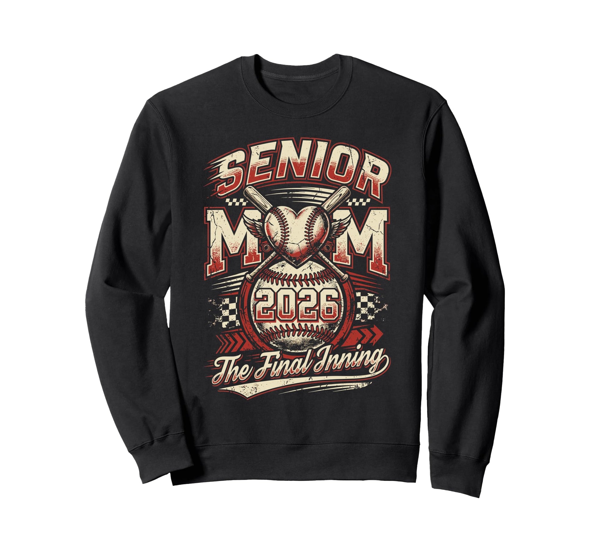 Baseball Senior Mom 2026 Final Inning Sweatshirt - Streetwear Style Unisex - T-Shirt, Sweatshirt, Hoodie