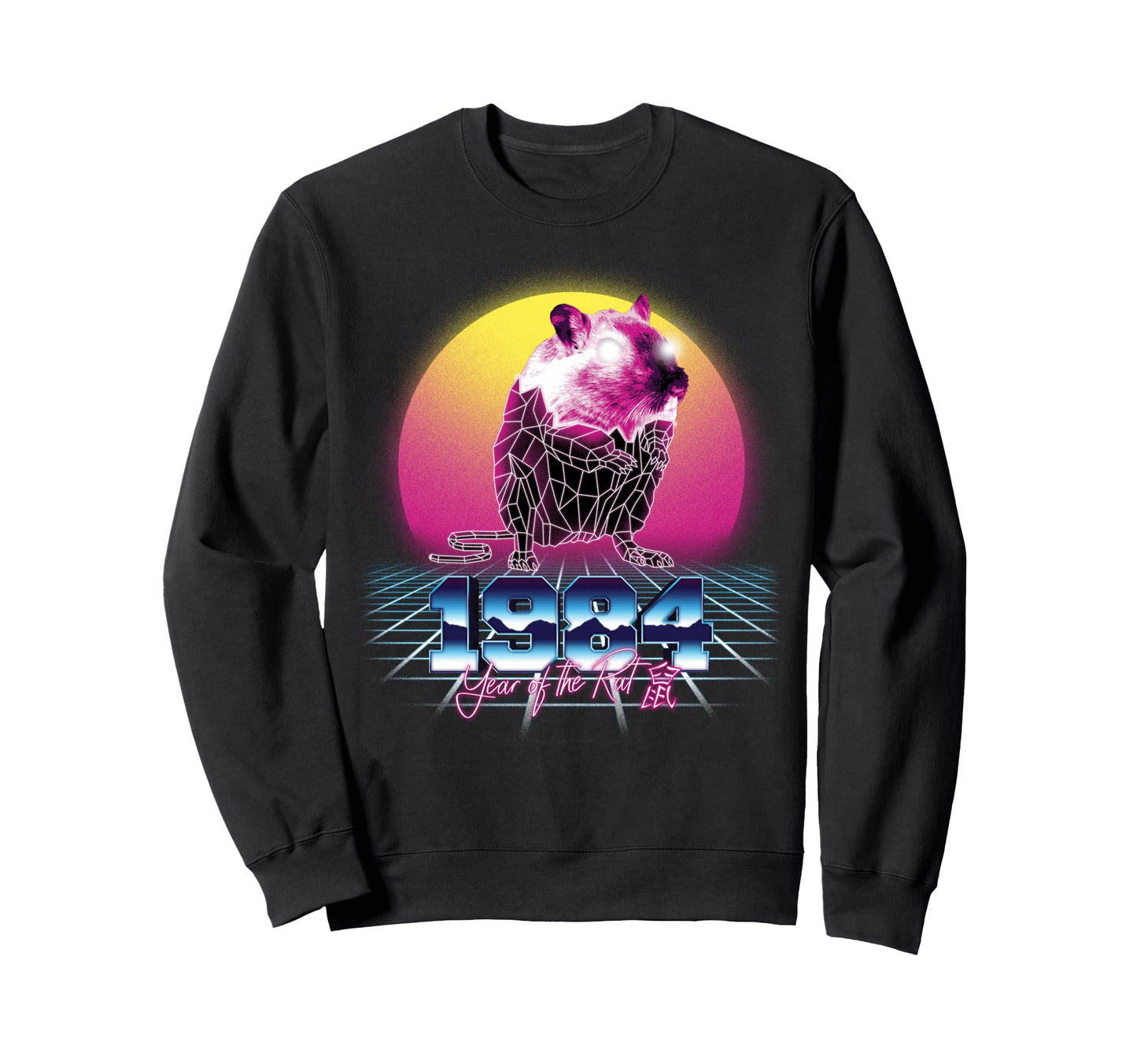 1984 Year Rat 80S Chinese Zodiac Sweatshirt - Unique Graphic for Adults - T-Shirt, Sweatshirt, Hoodie