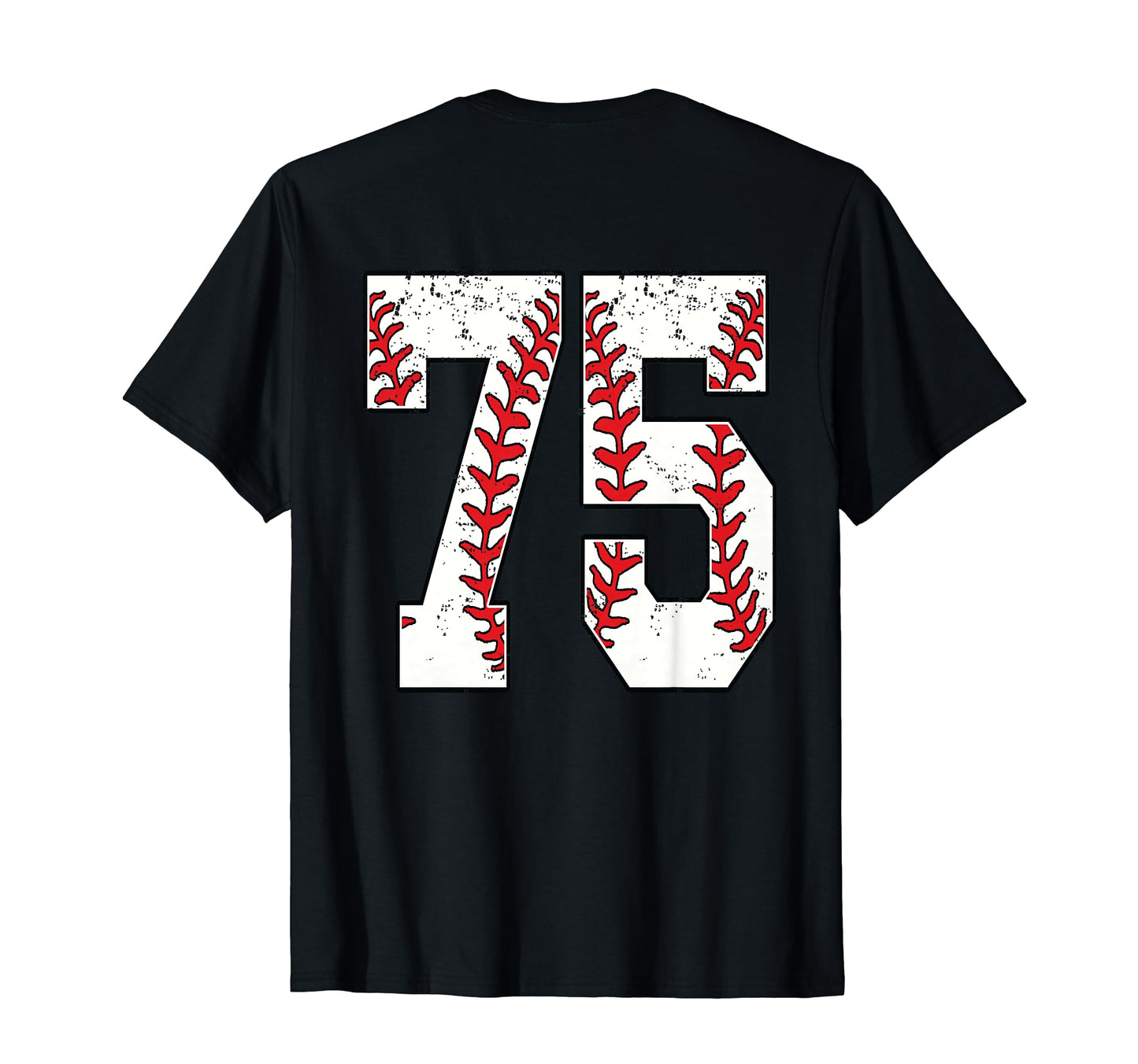 Number 75 Baseball Jersey Number 75 T-Shirt - Minimalist Print Men Women - T-Shirt, Sweatshirt, Hoodie