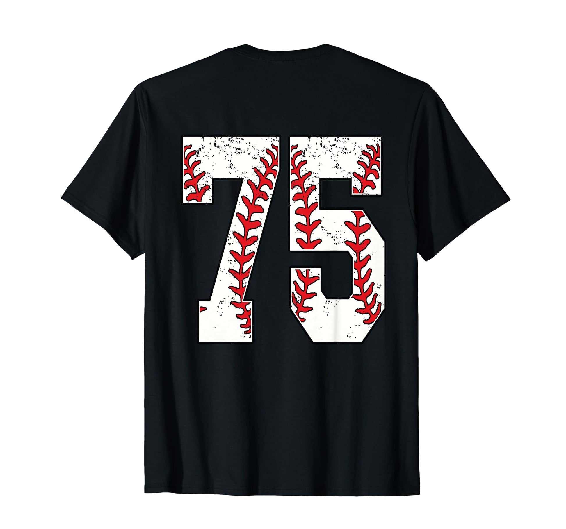Number 75 Baseball Jersey Number 75 T-Shirt - Minimalist Print Men Women - T-Shirt, Sweatshirt, Hoodie