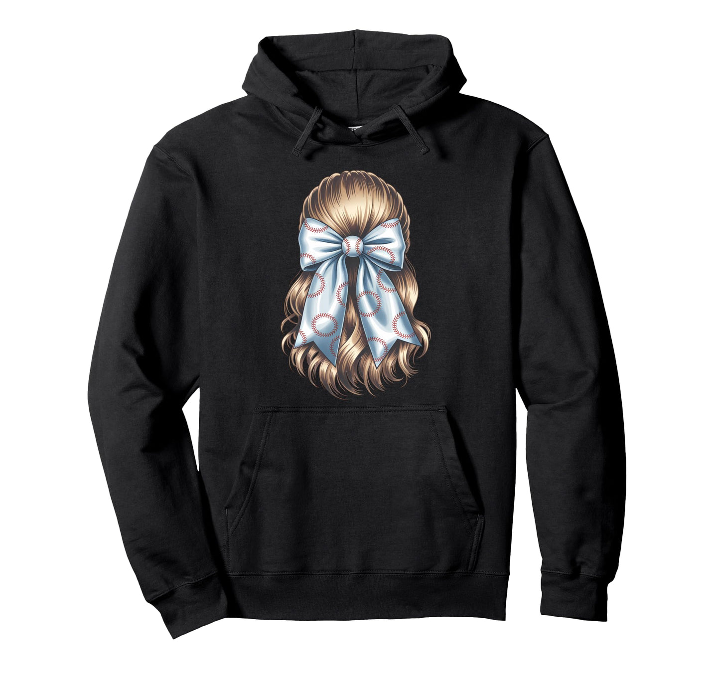 Baseball Coquette Bow Baseball Player Hoodie - Trendy Graphic Unisex - T-Shirt, Sweatshirt, Hoodie