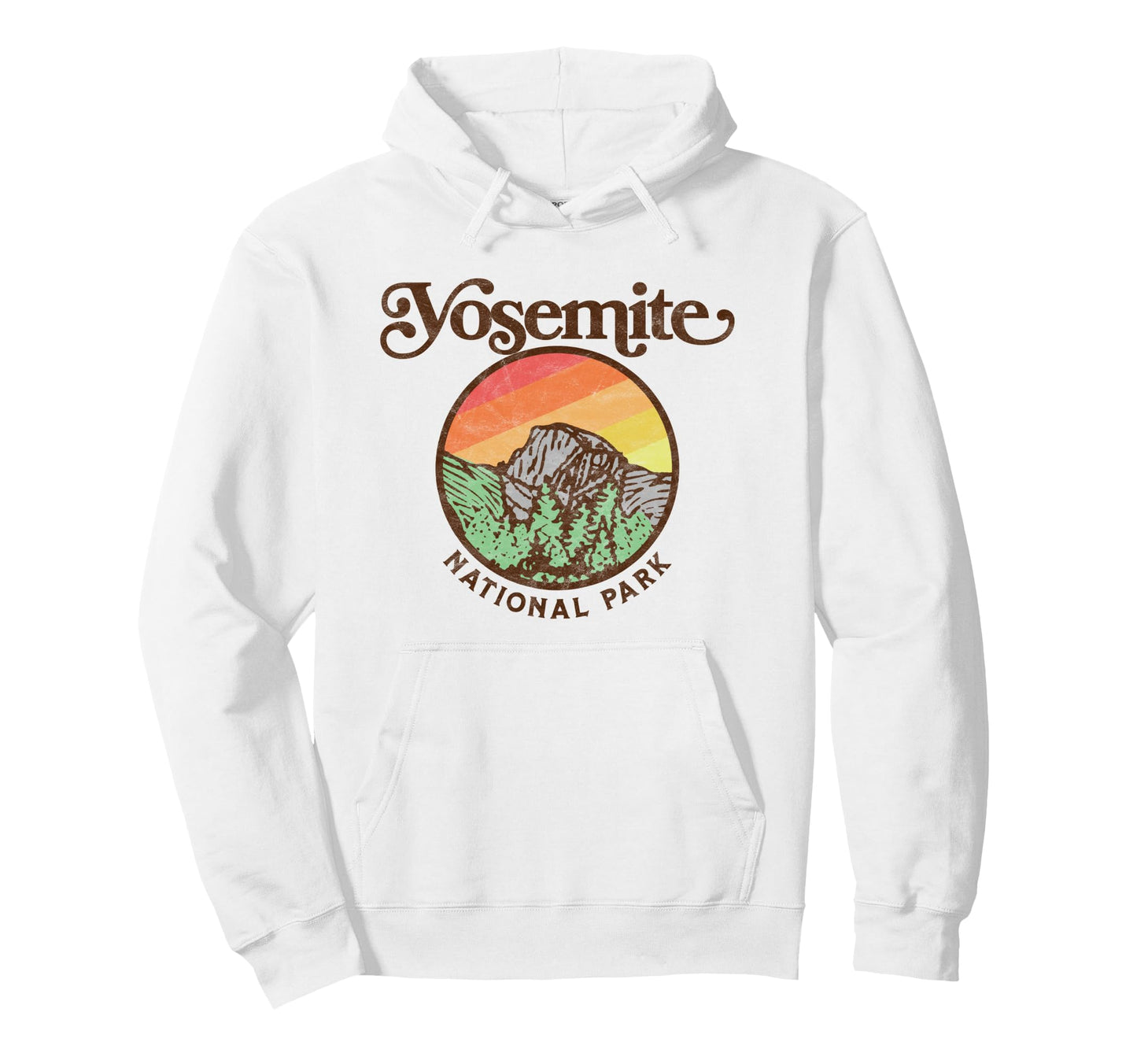 Yosemite National Park 80S Hoodie - Custom Art Print for Adults - T-Shirt, Sweatshirt, Hoodie